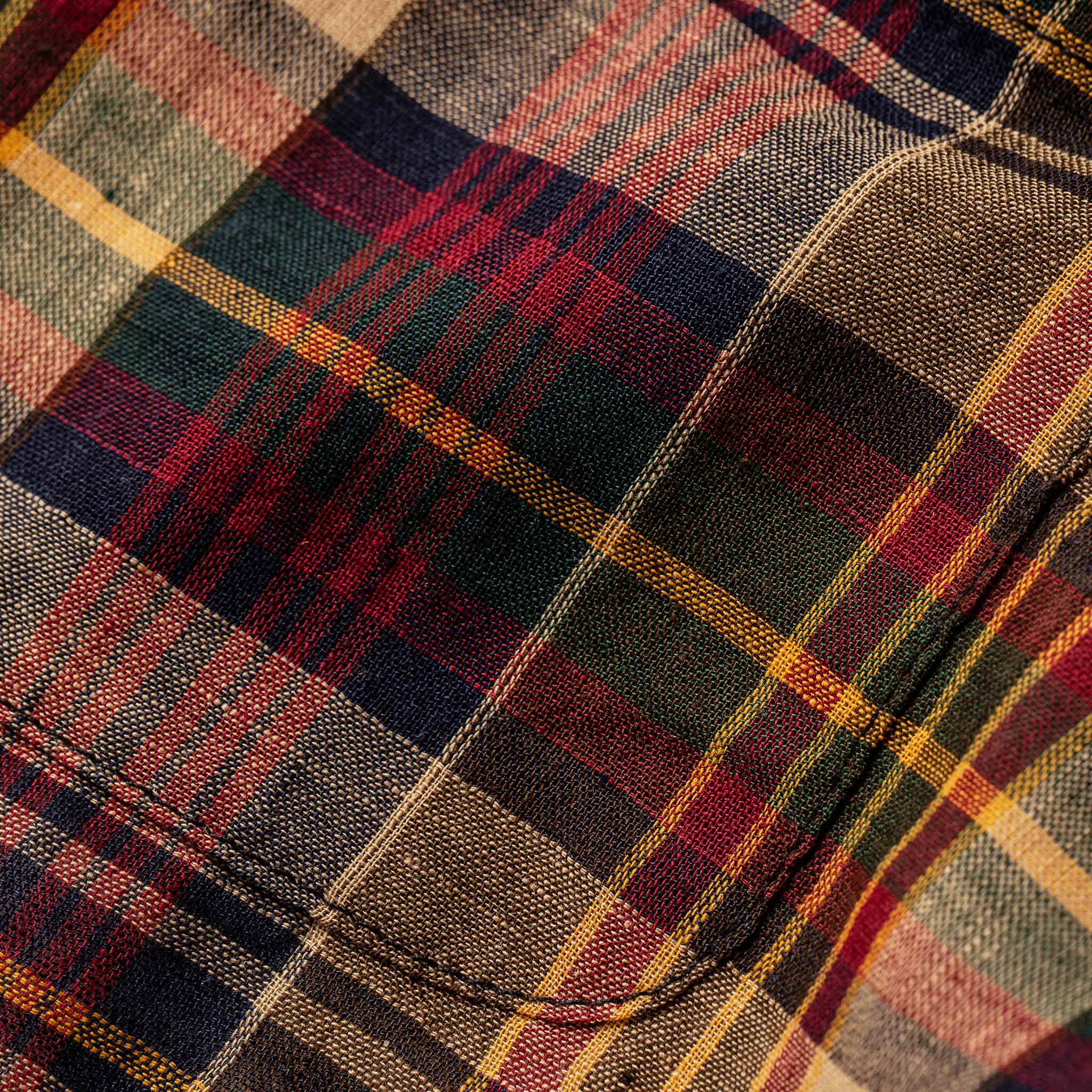 The California in Vintage Navy Madras - Image 7