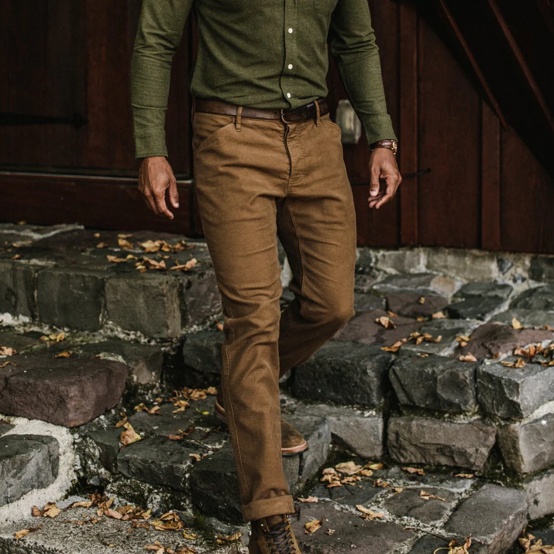 The Camp Pant in British Khaki Moleskin - Image 5