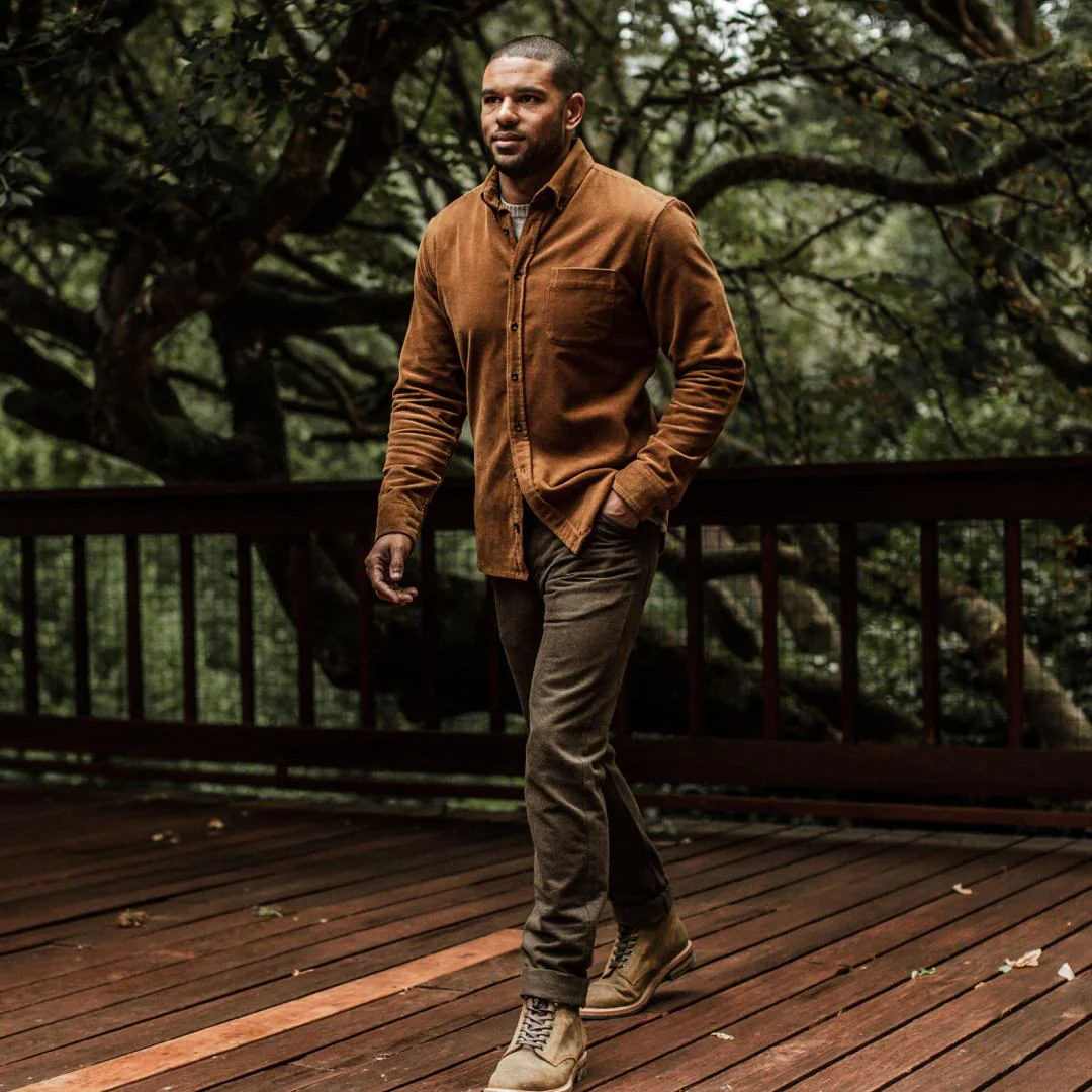The Camp Pant in Heather Olive Twill - Image 4
