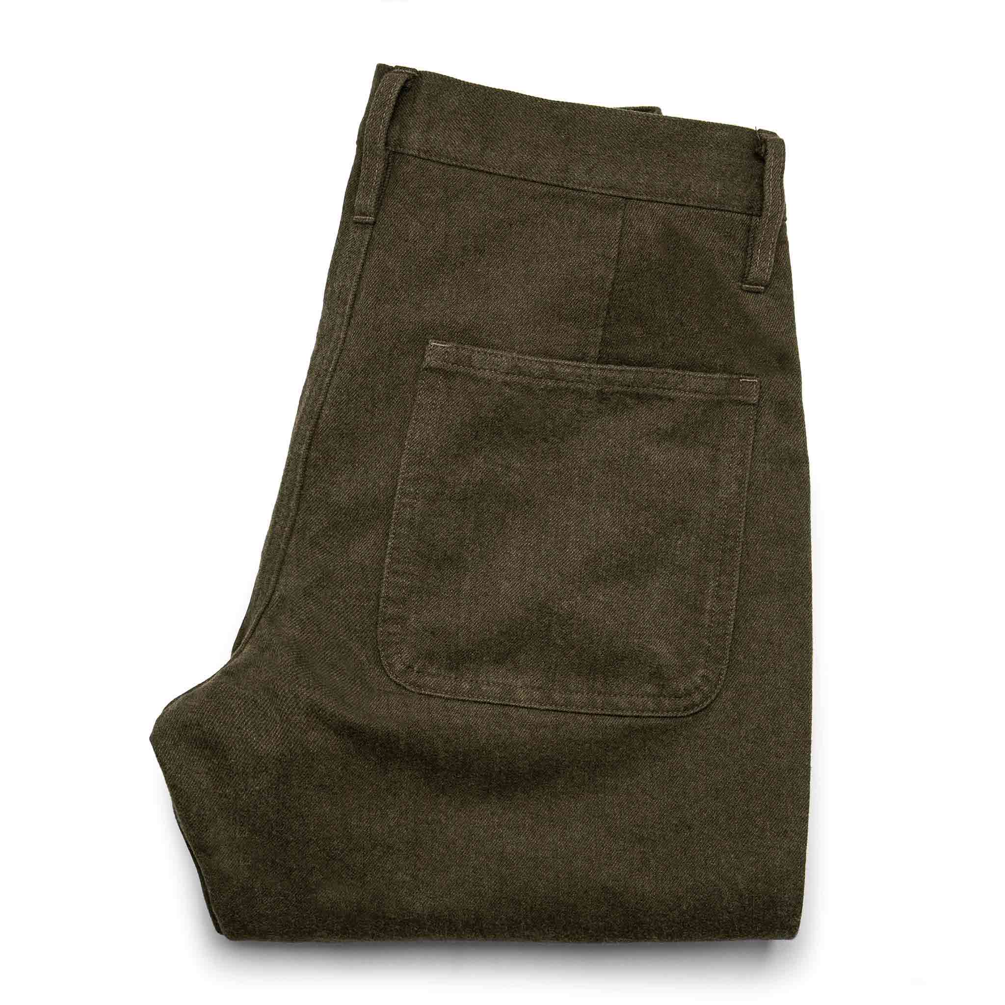 The Camp Pant in Heather Olive Twill - Image 9