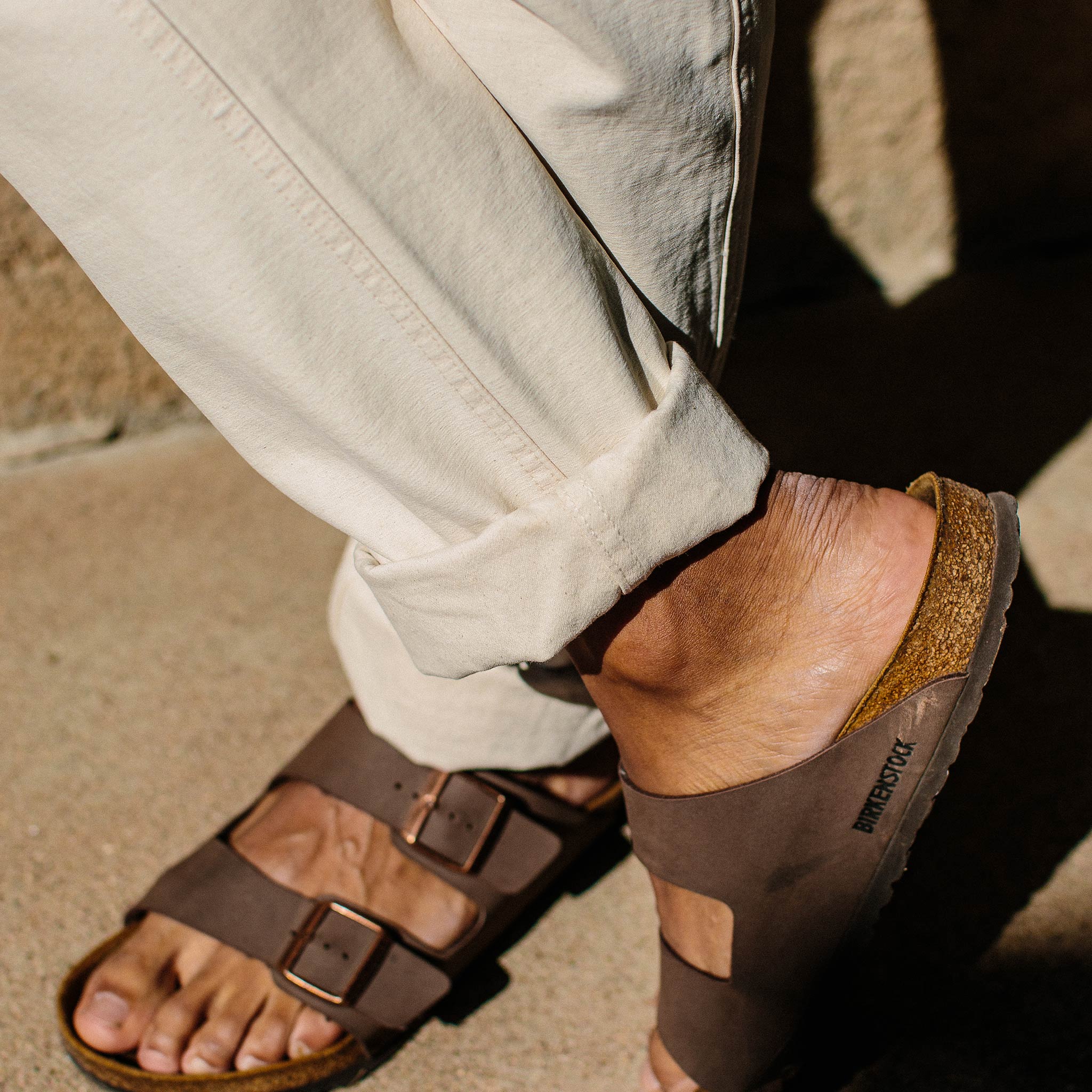 The Camp Pant in Natural Reverse Sateen - Image 5