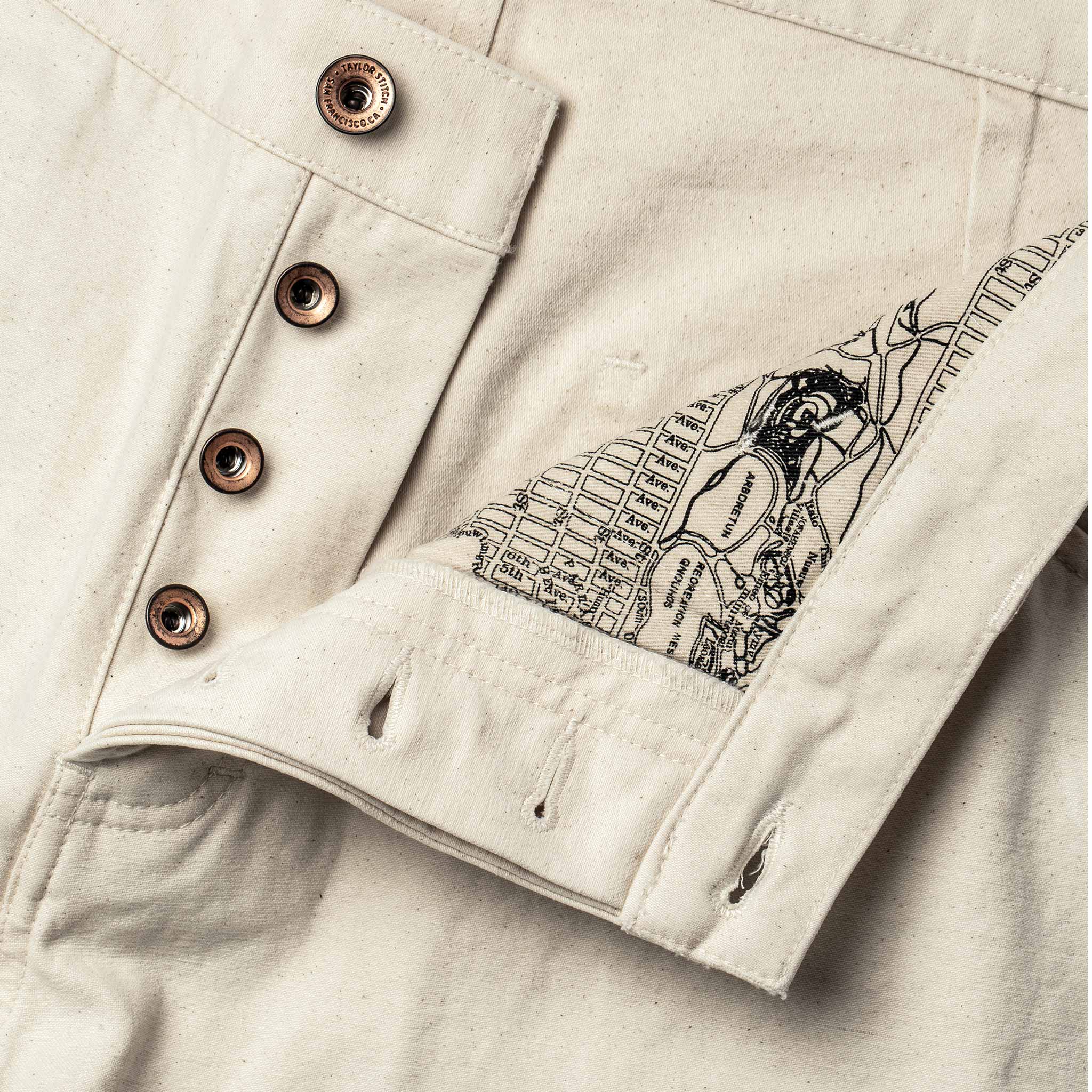 The Camp Pant in Natural Reverse Sateen - Image 8