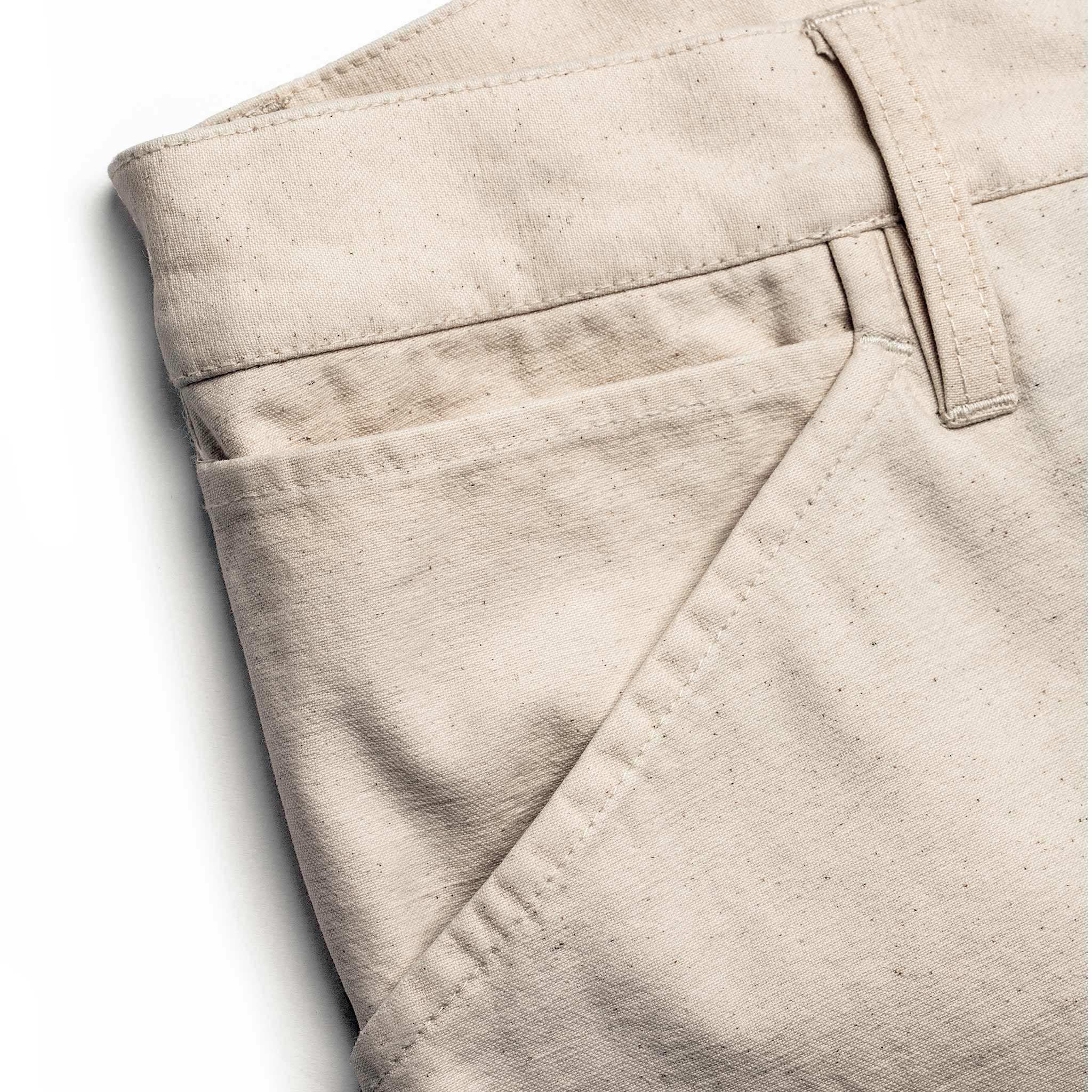 The Camp Pant in Natural Reverse Sateen - Image 9