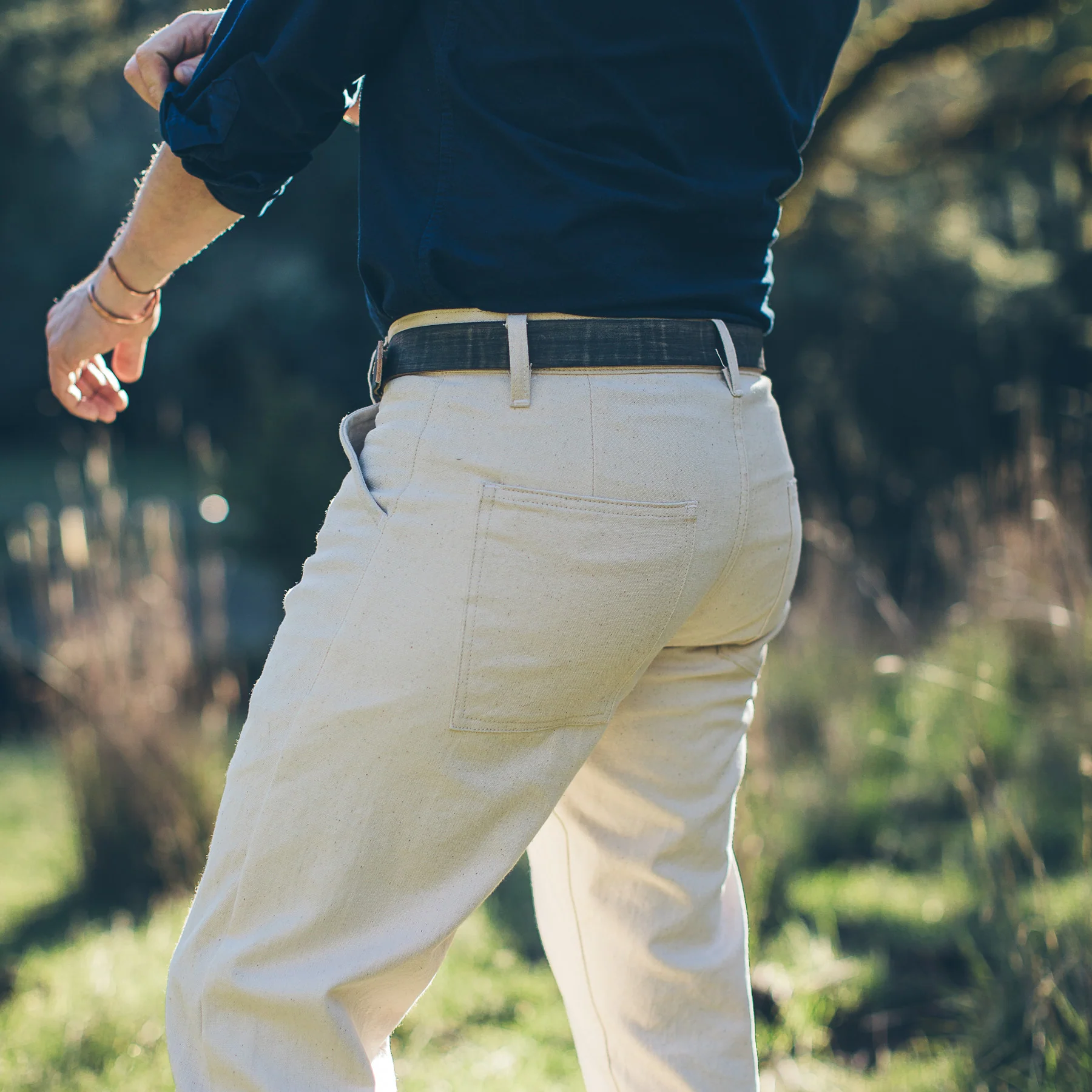 The Camp Pant in Natural Selvage Canvas - Image 4