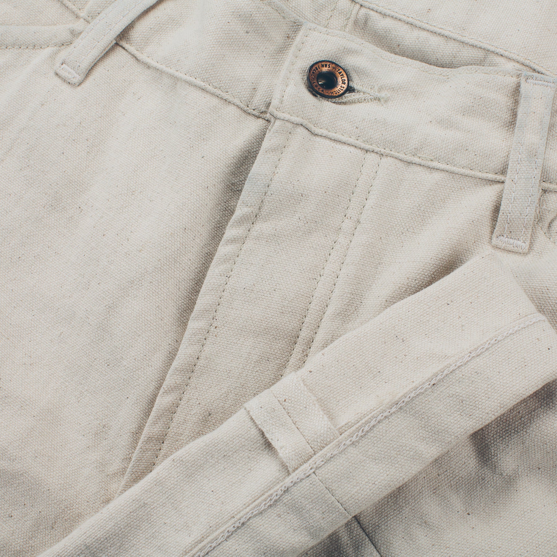 The Camp Pant in Natural Selvage Canvas - Image 6