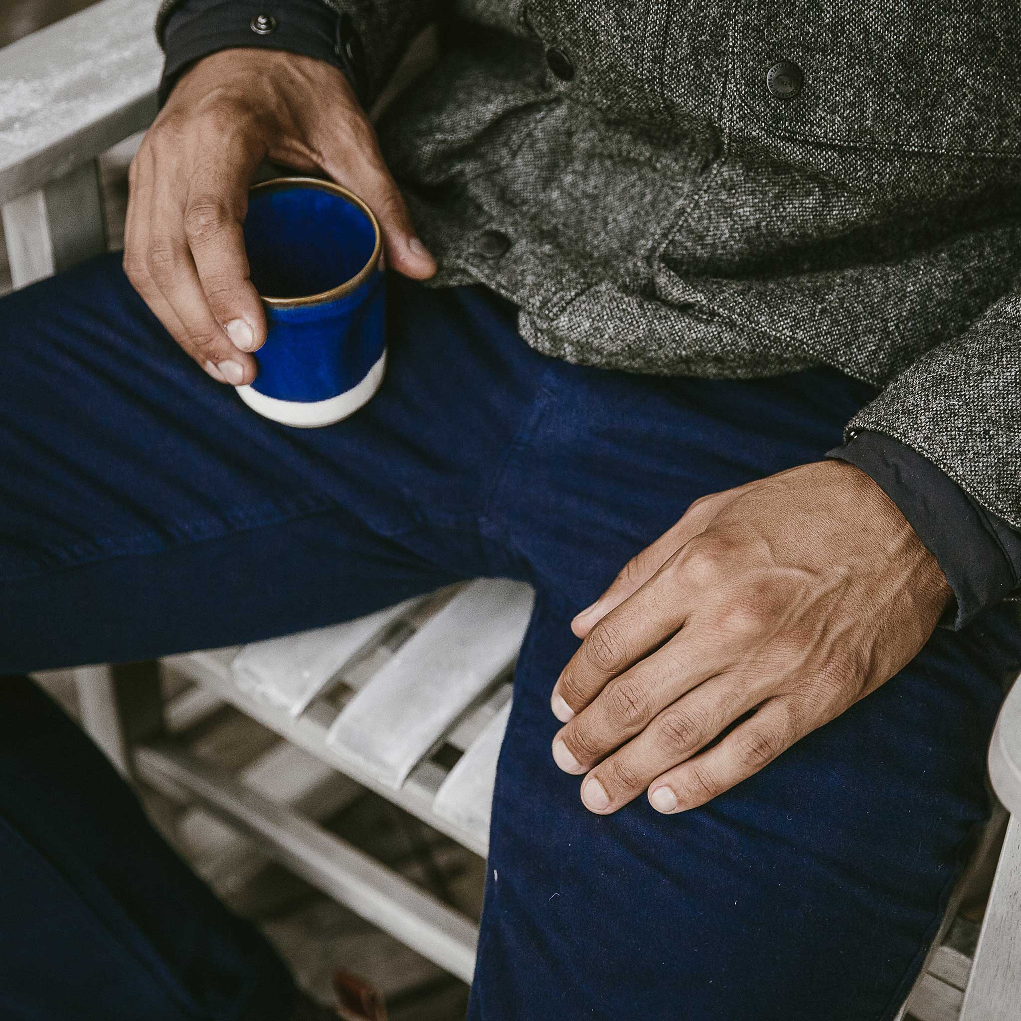 The Camp Pant in Navy Moleskin - Image 3