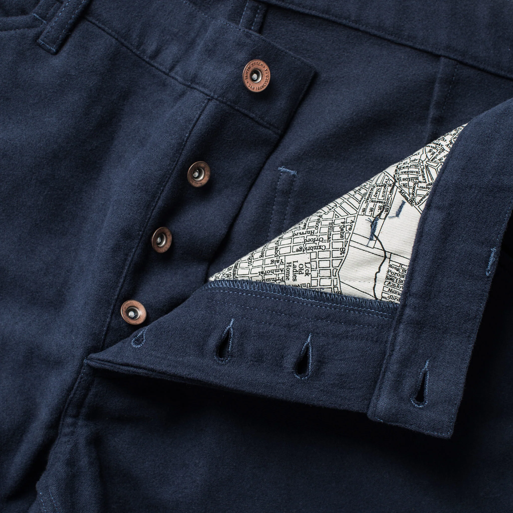 The Camp Pant in Navy Moleskin - Image 8