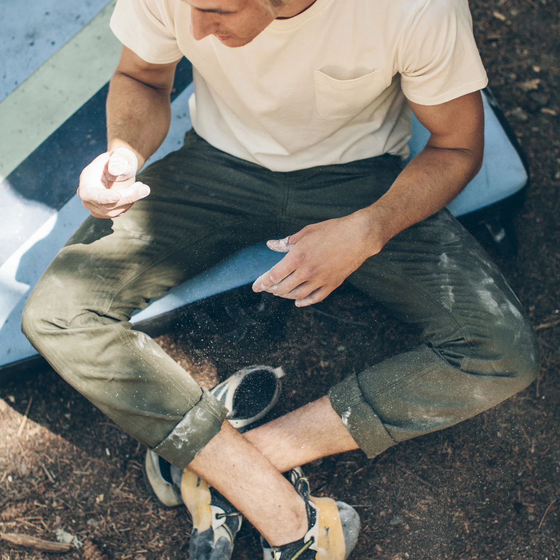 The Camp Pant in Olive Drab Herringbone - Image 7