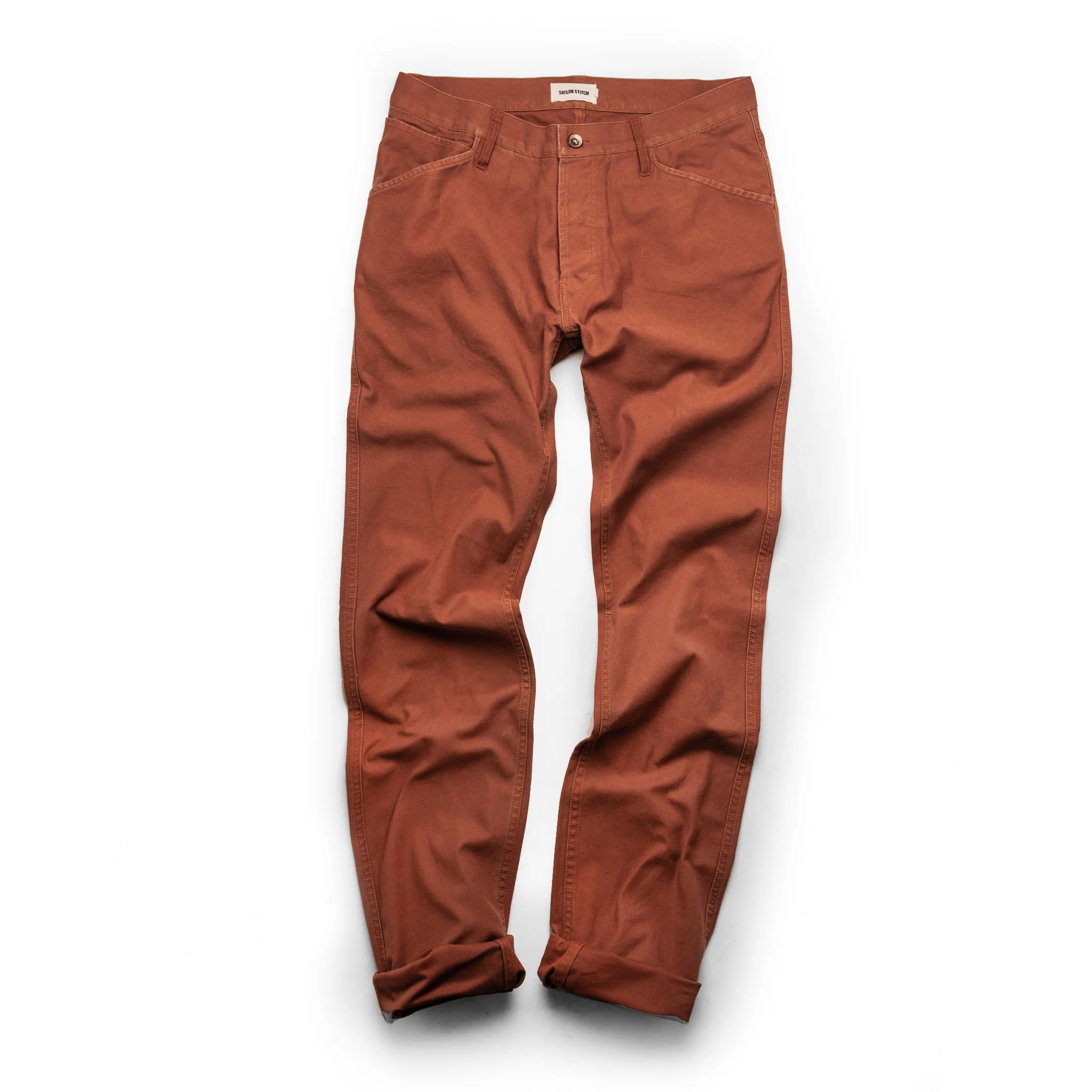 The Camp Pant in Rust Reverse Sateen - Image 9
