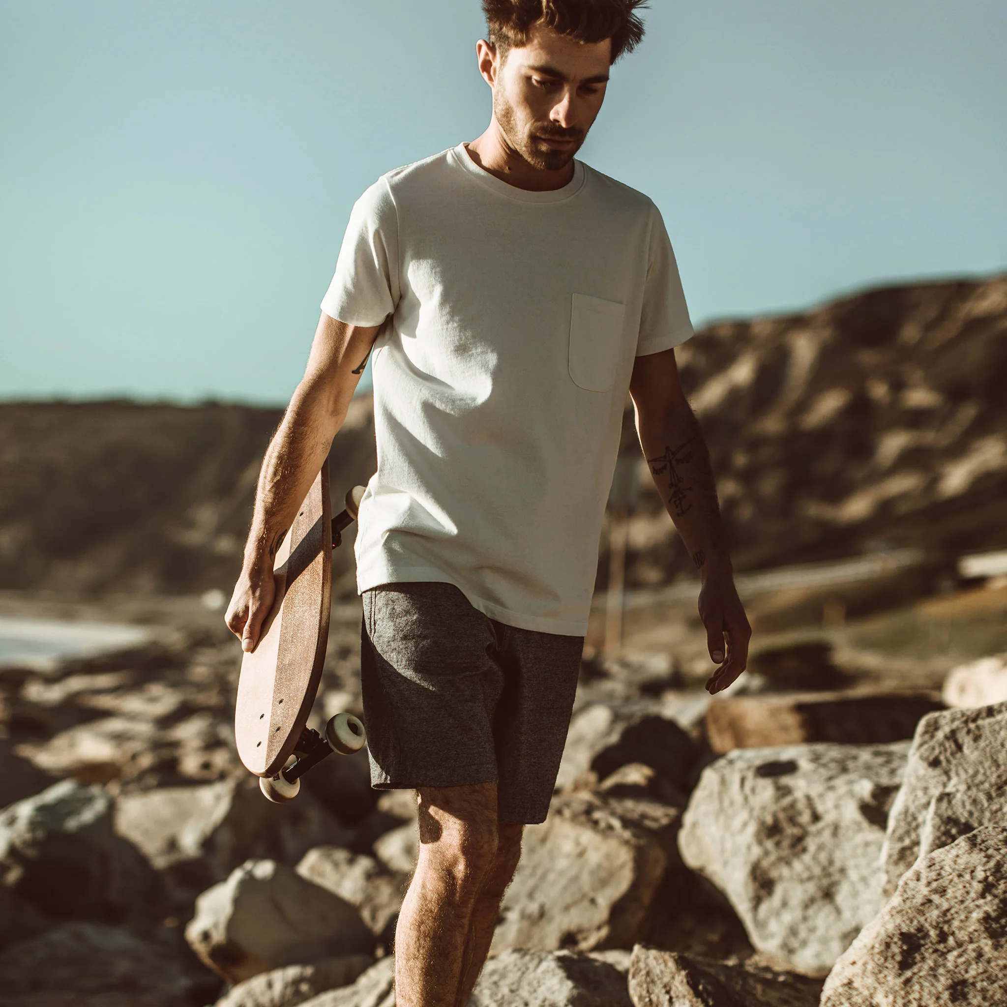 The Camp Short in Slub Chambray - Image 2