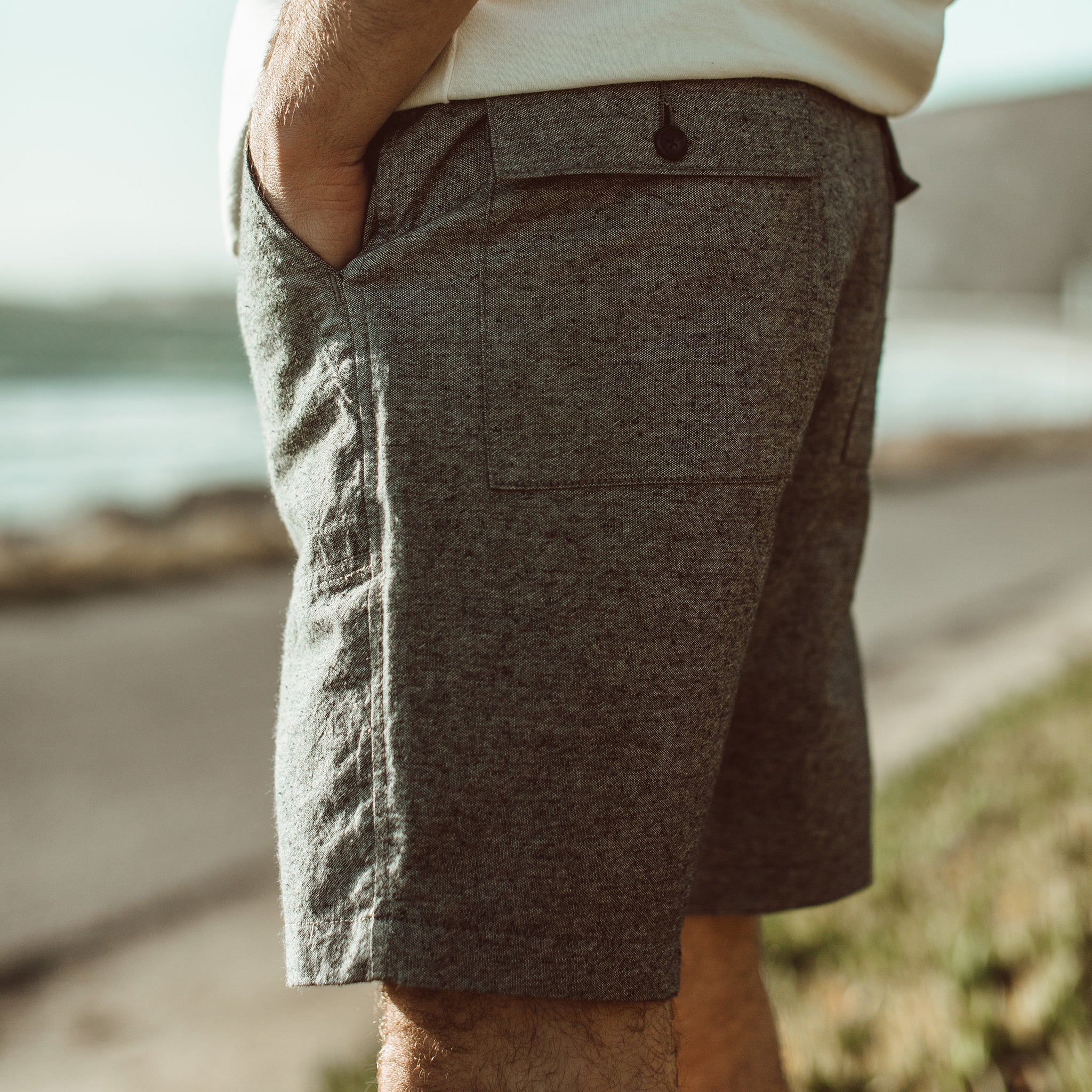 The Camp Short in Slub Chambray - Image 3