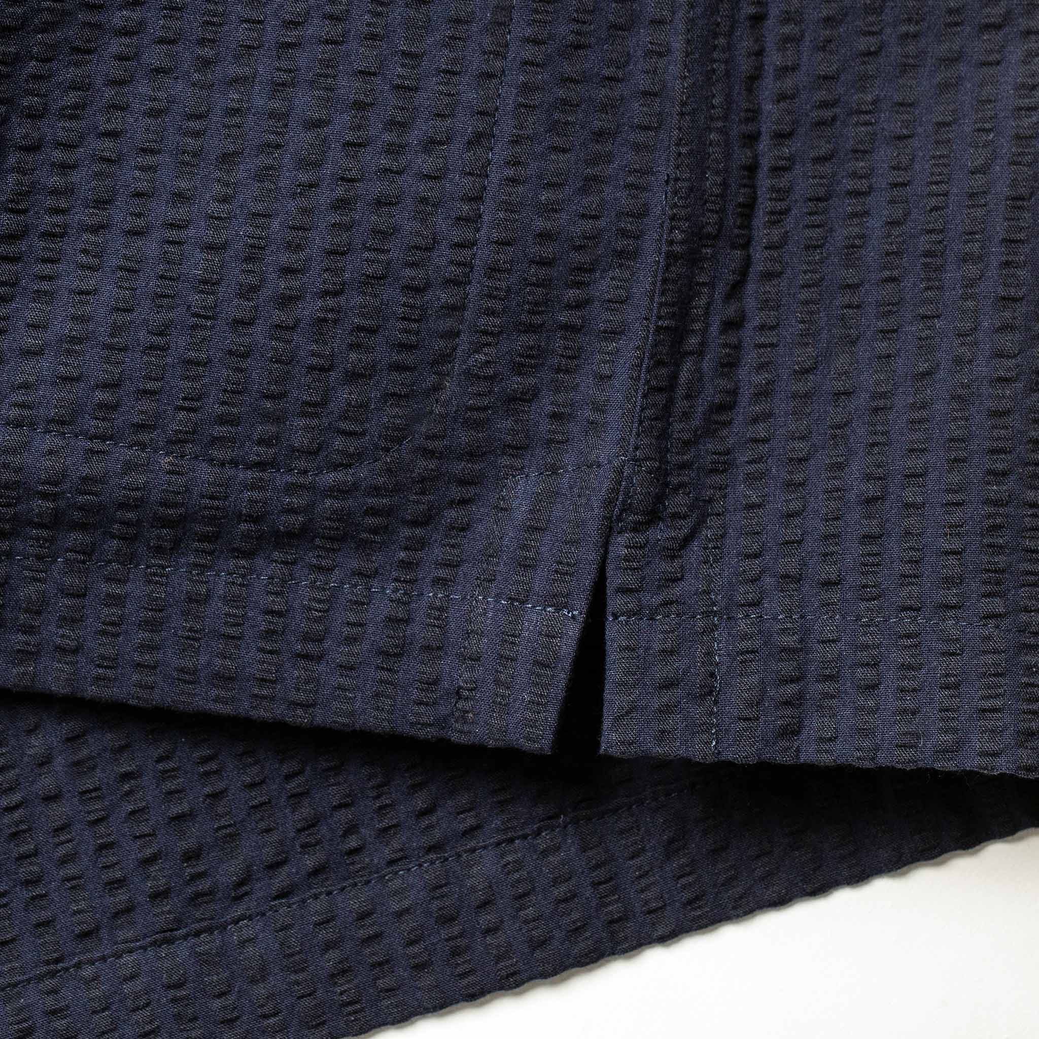 The Caravan Shirt in Navy Seersucker - Image 10
