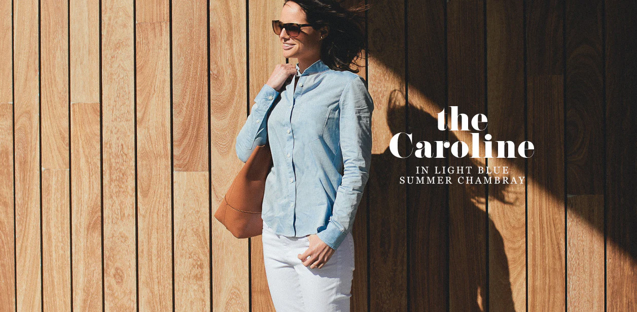 The Caroline in Light Blue Chambray - Image 11