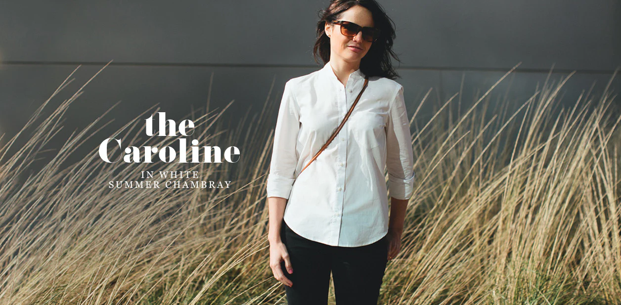 The Caroline in White Chambray - Image 10