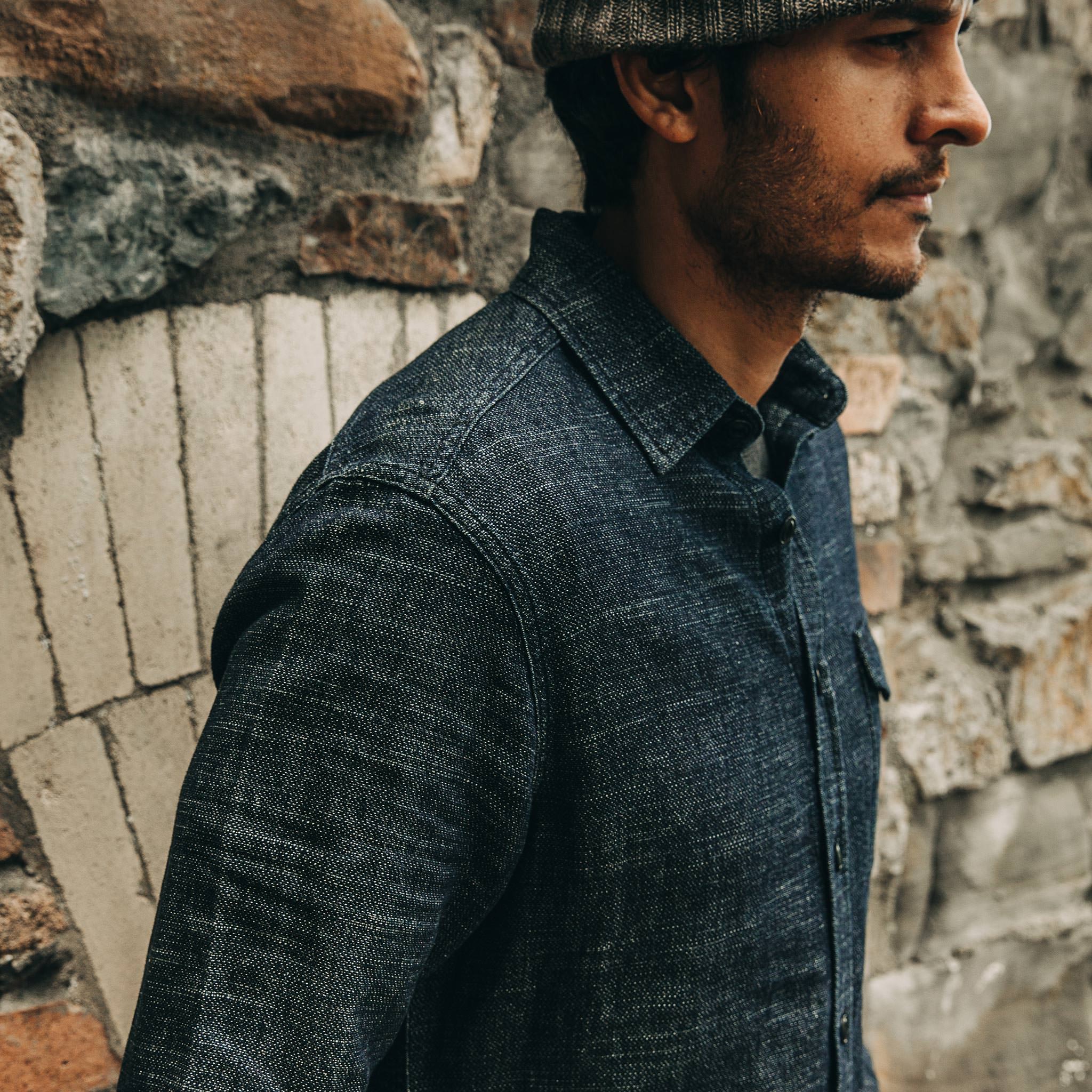 The Cash Shirt in Indigo Hemp - Image 3