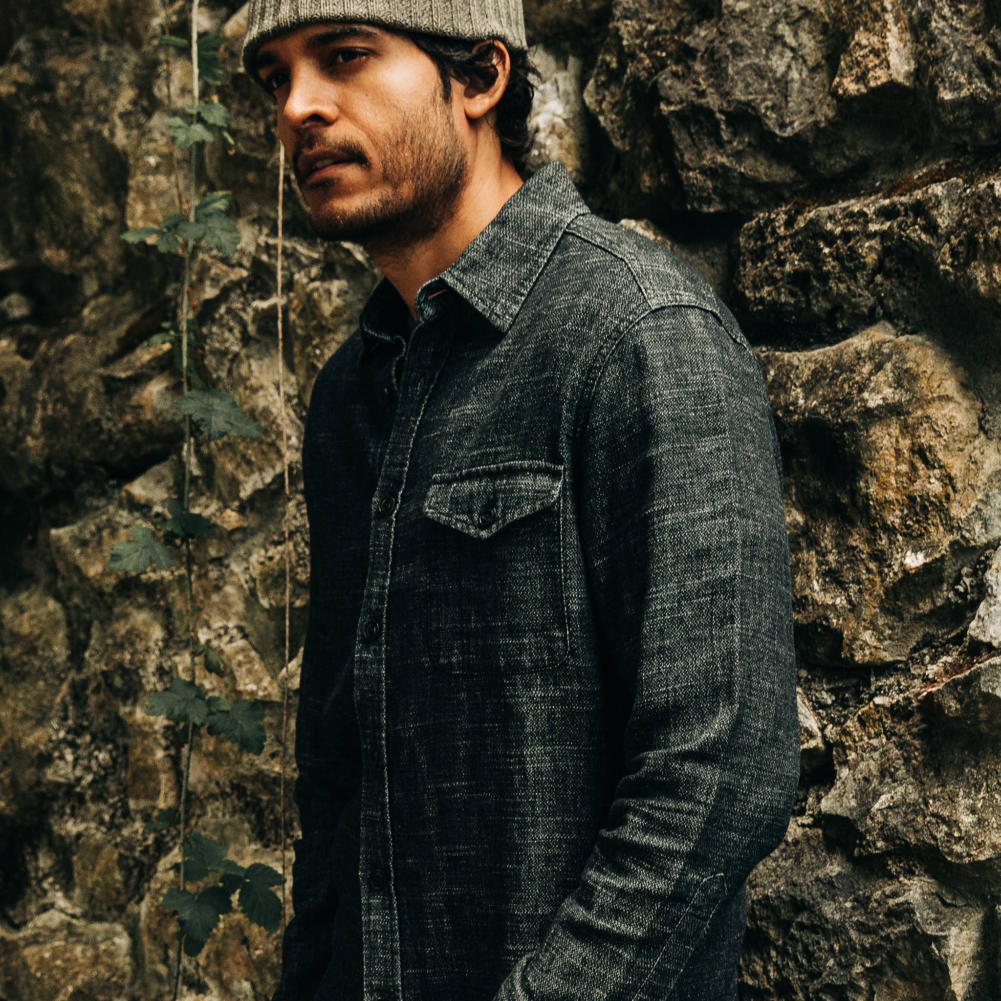 The Cash Shirt in Indigo Hemp - Image 4
