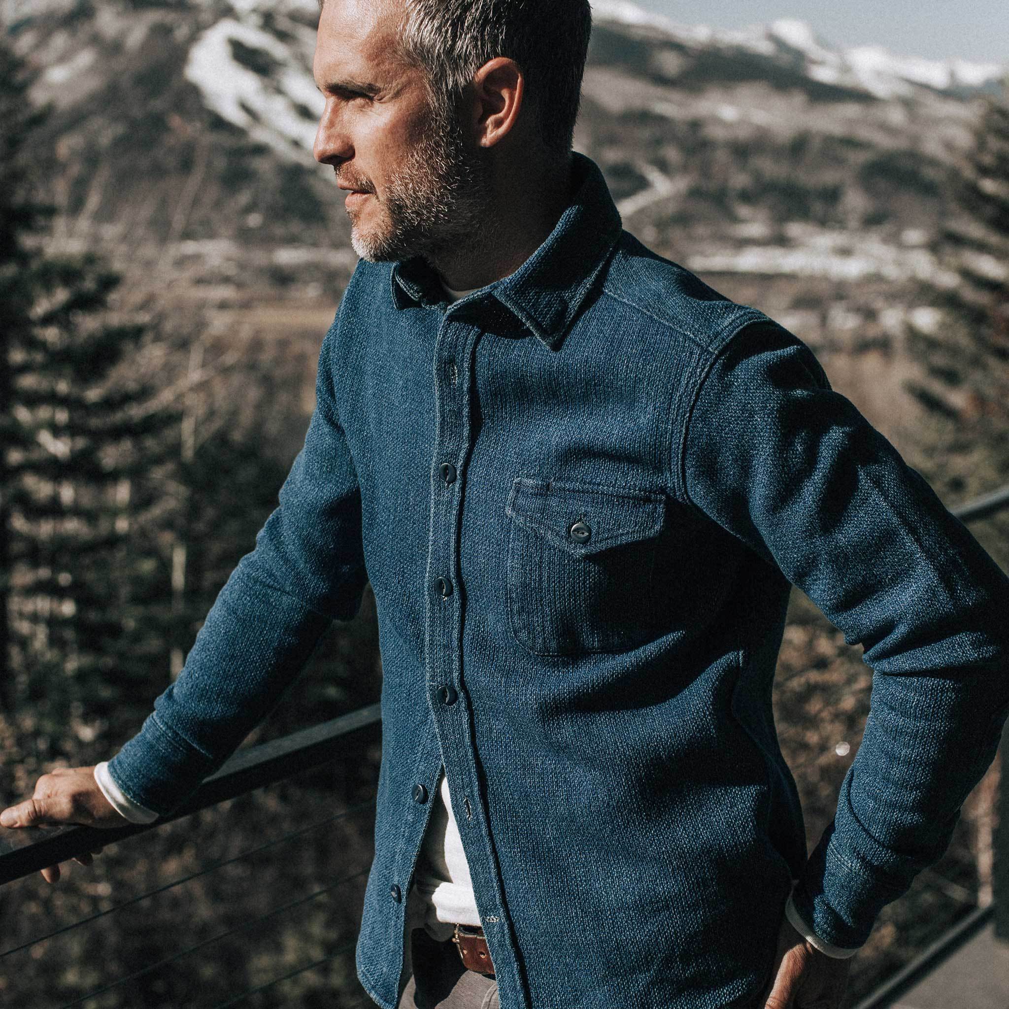 The Cash Shirt in Indigo Sashiko - Image 2