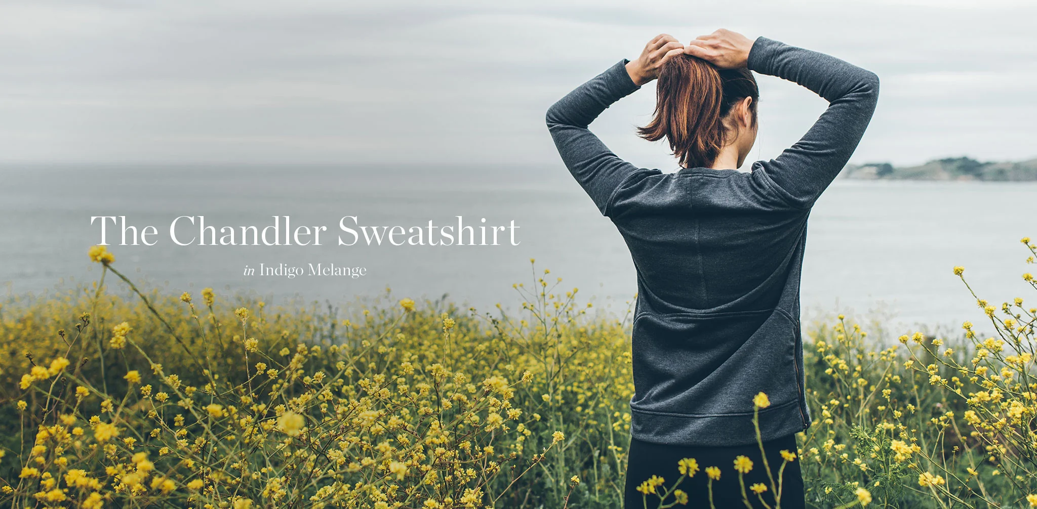 The Chandler Sweatshirt in Indigo Melange - Image 12