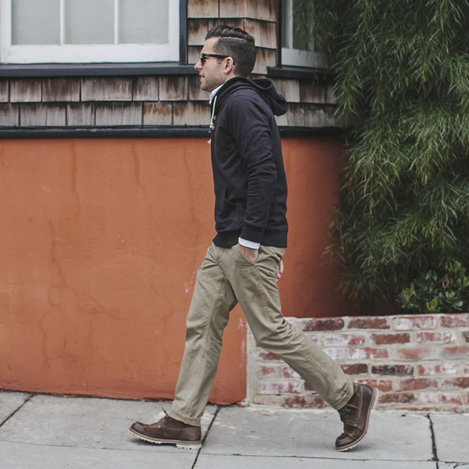 The Charcoal 3 Button Hooded Sweatshirt - Image 5