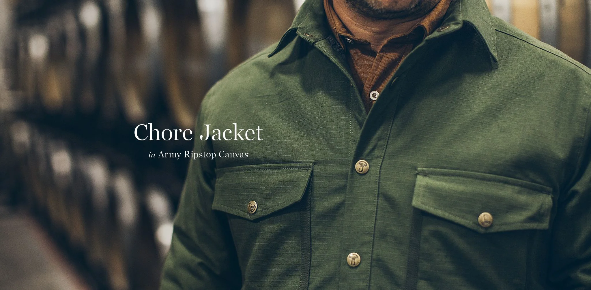 The Chore Jacket in Army Ripstop Canvas - Image 8