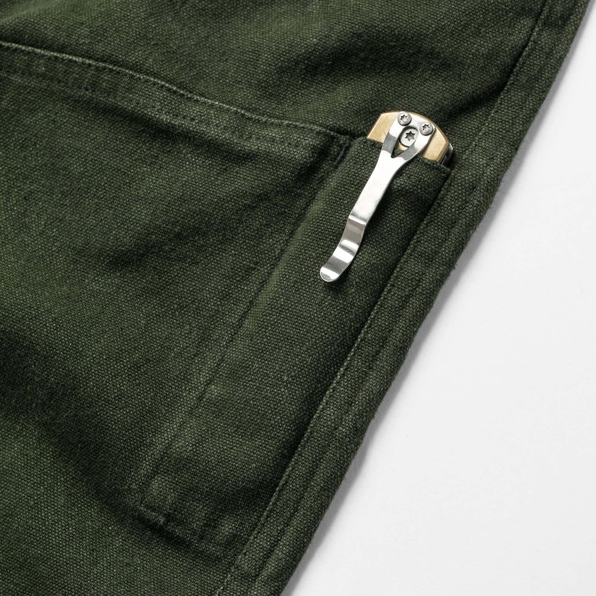 The Chore Pant in Dark Olive Boss Duck - Image 12