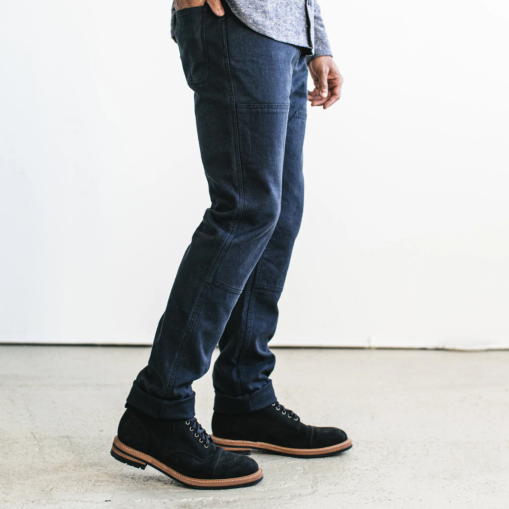 The Chore Pant in Indigo Boss Duck - Image 3