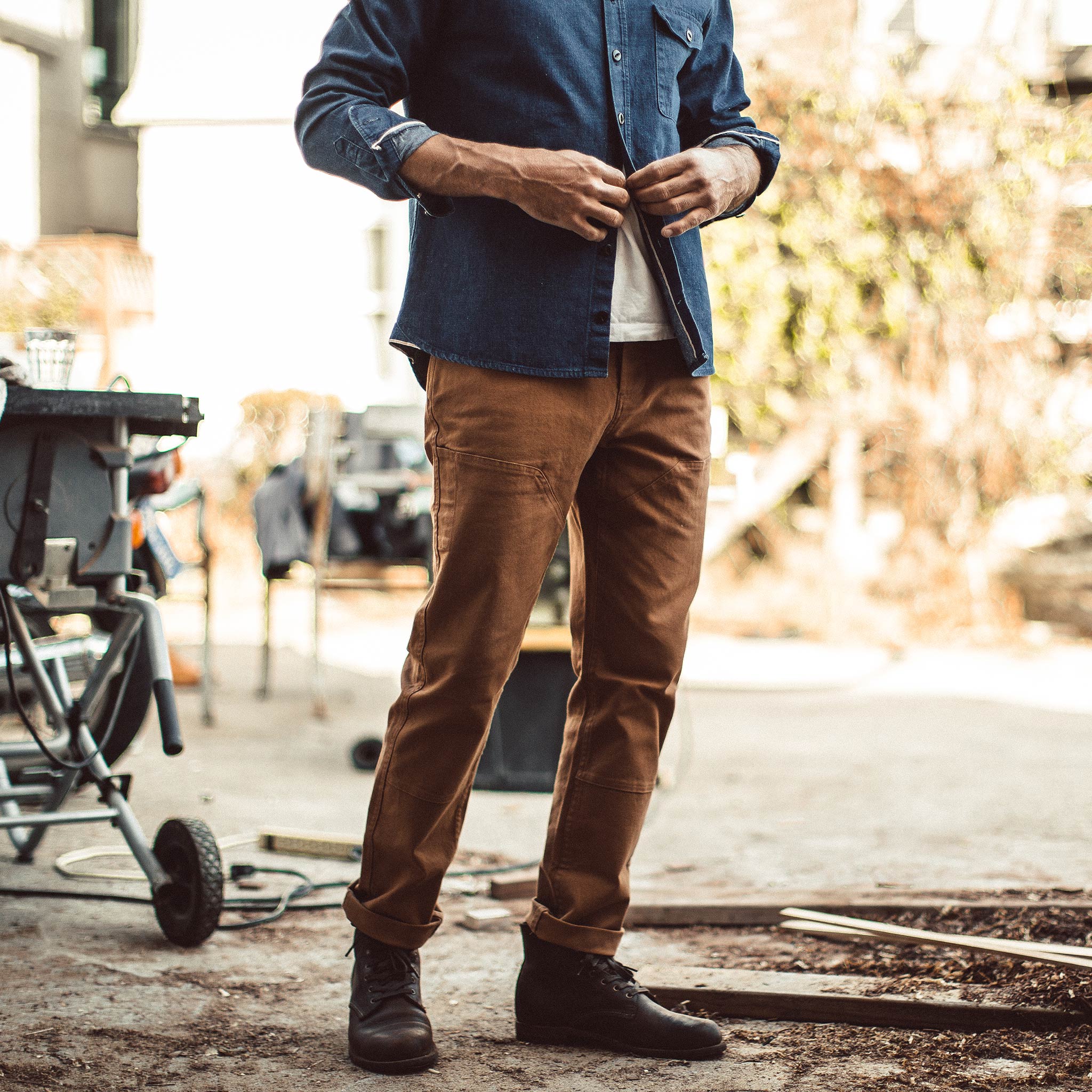 The Chore Pant in Washed Camel - Image 6