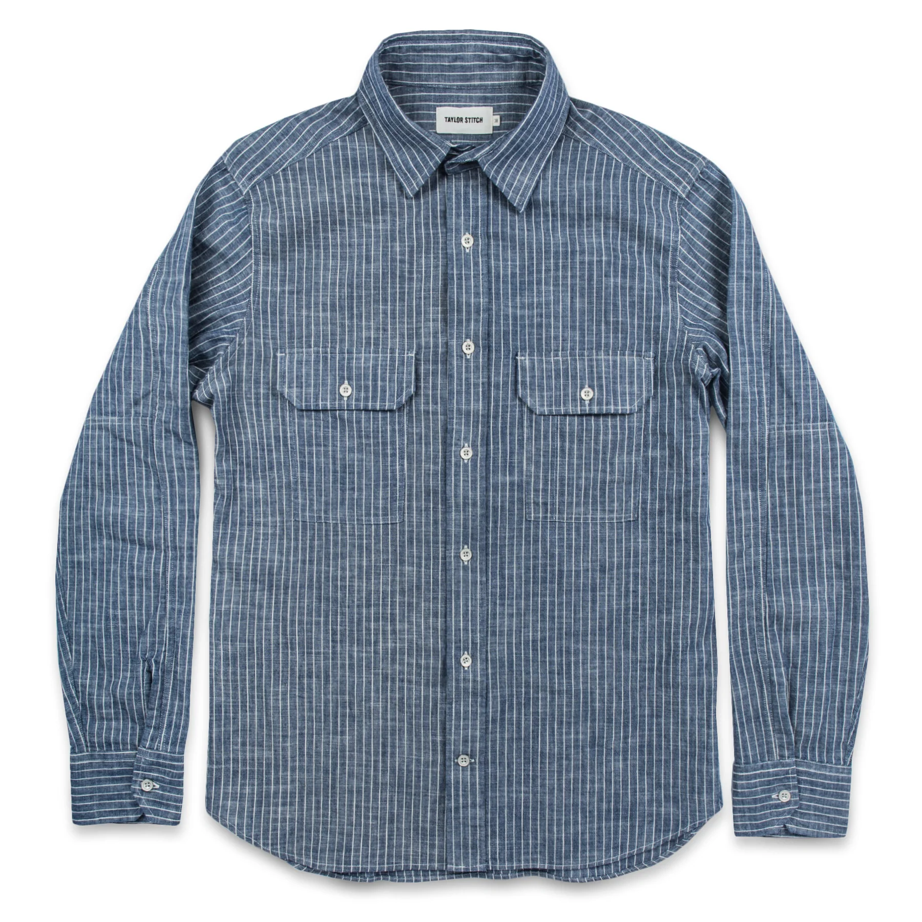 The Chore Shirt in Indigo Striped Chambray - Image 7