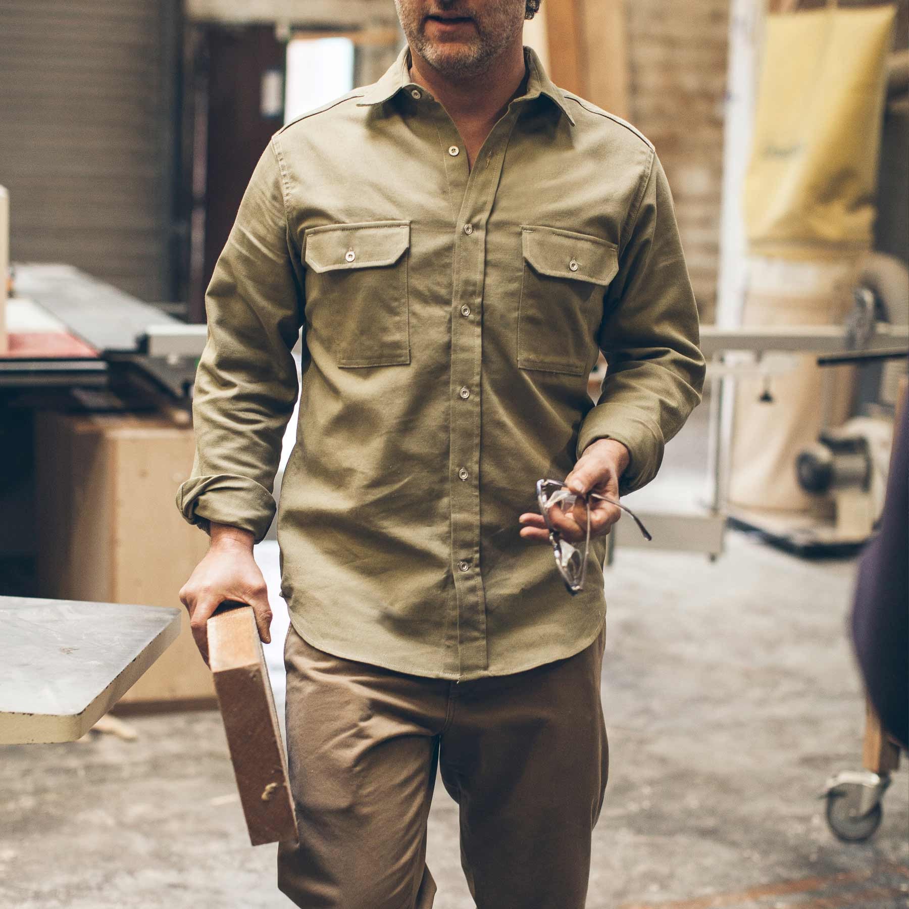 The Chore Shirt in Sage - Image 2