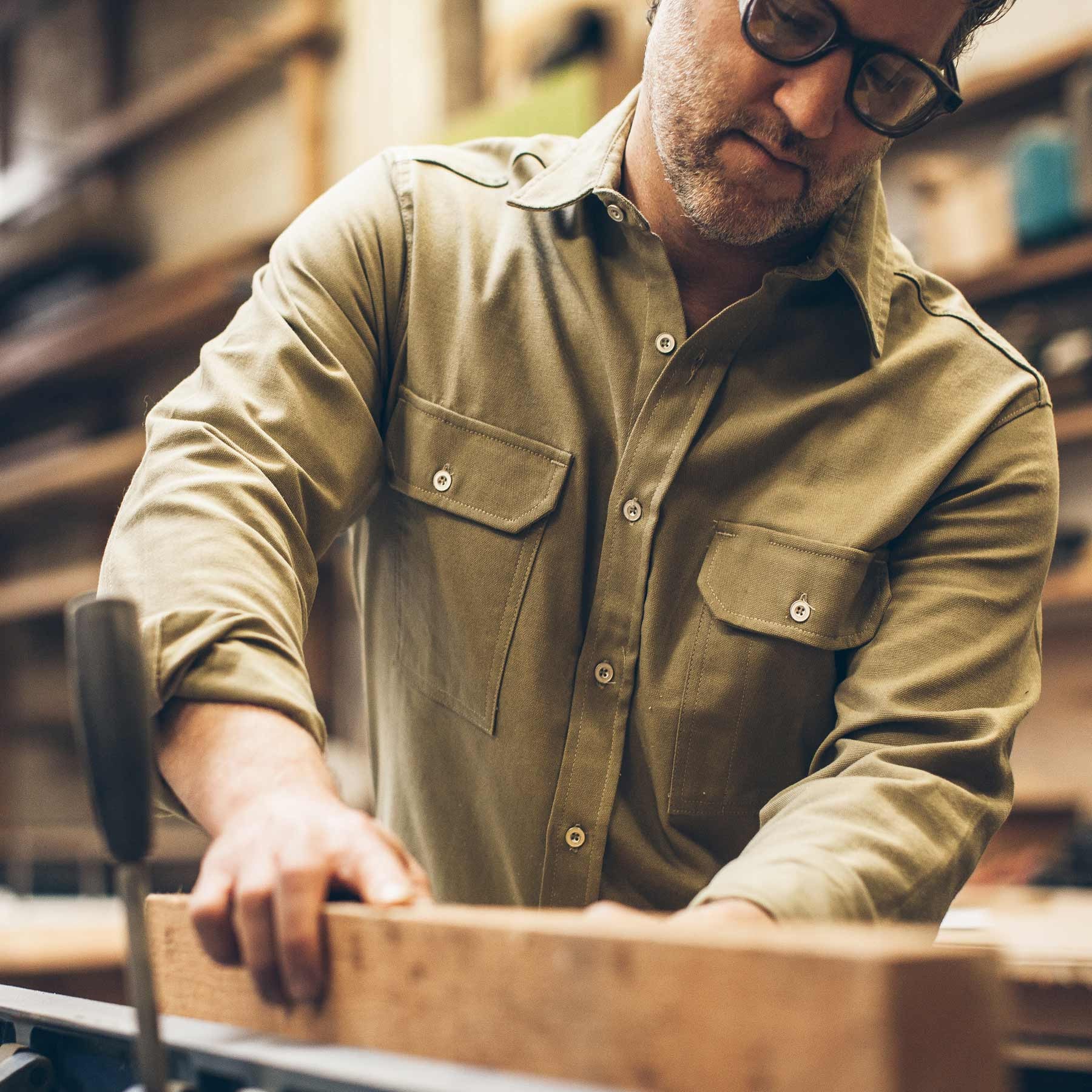 The Chore Shirt in Sage - Image 4