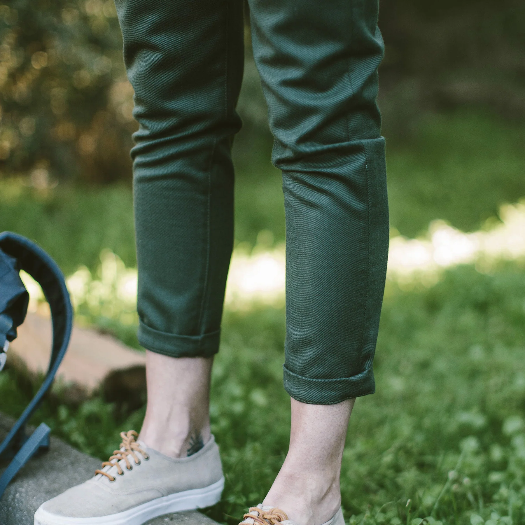 The Civic Chino in Olive Merino 4S - Image 4