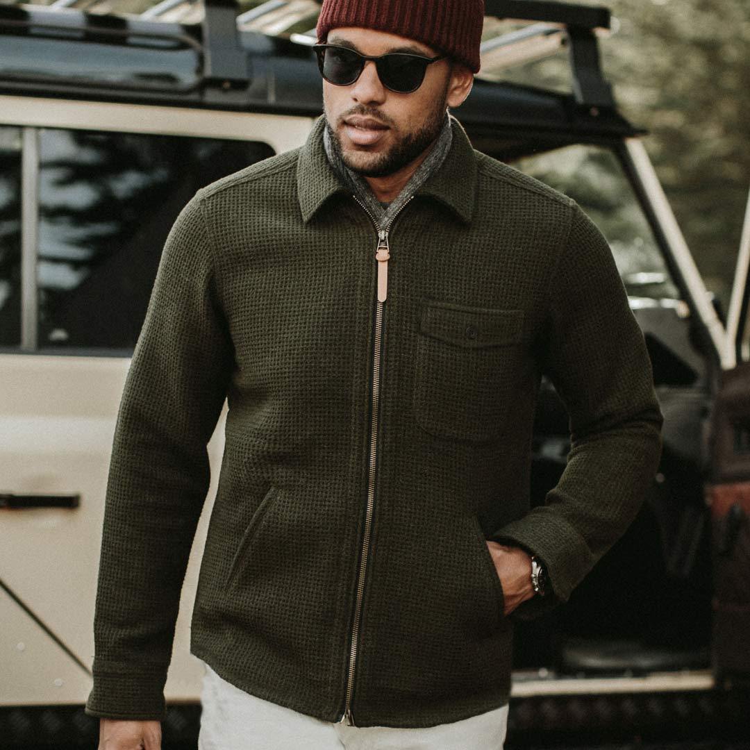The Coit Jacket in Olive Waffle - Image 5