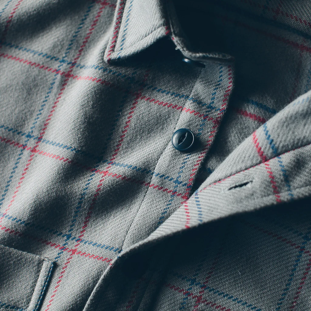 The Crater Shirt in Ash Plaid - Image 2