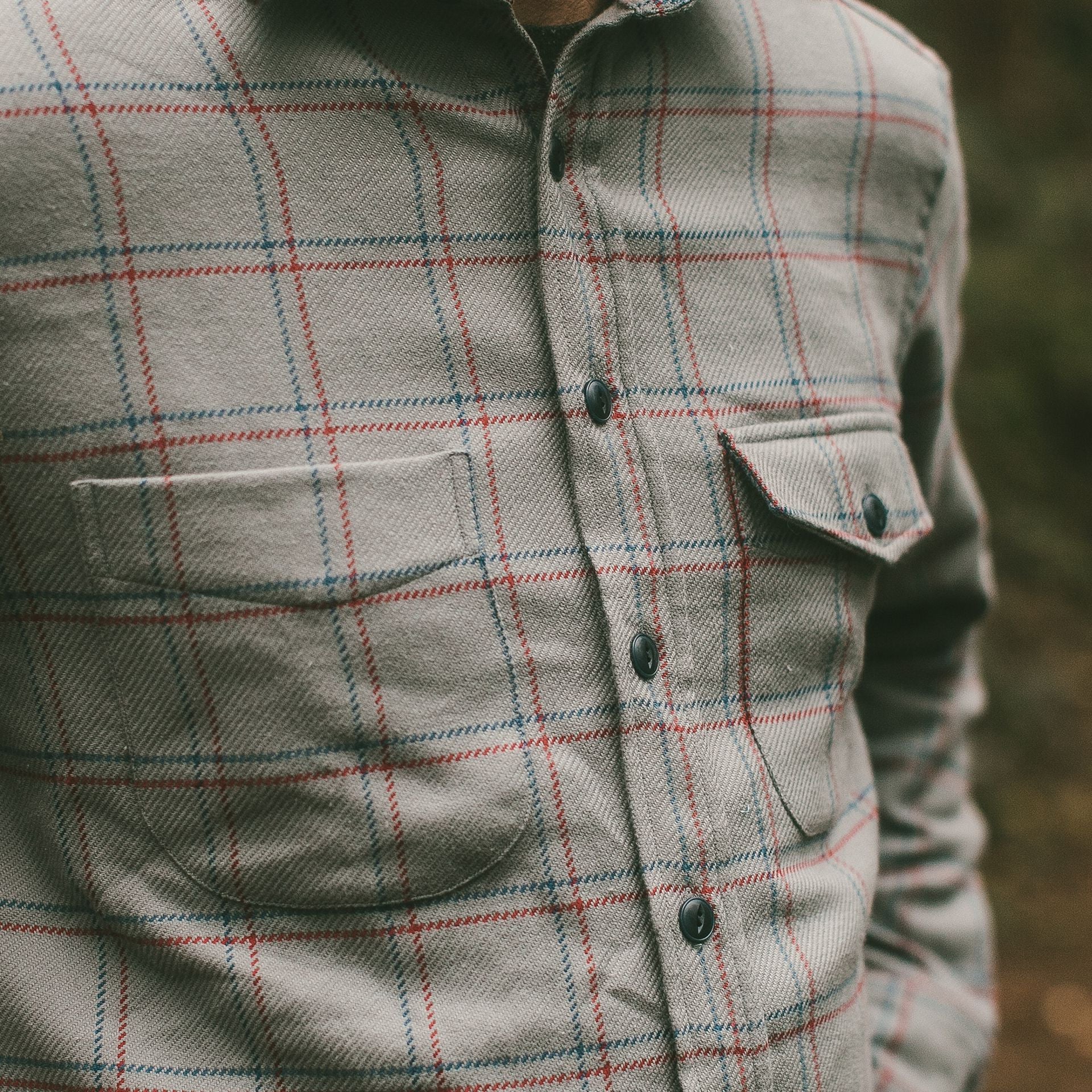 The Crater Shirt in Ash Plaid - Image 6