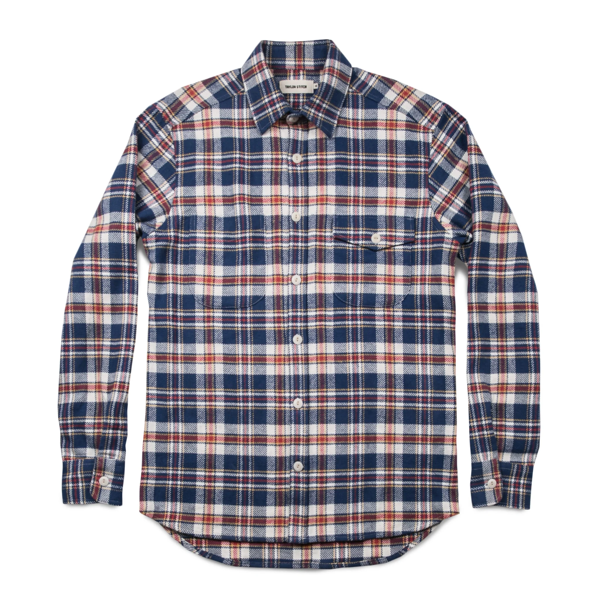 The Crater Shirt in Navy Plaid - Image 7