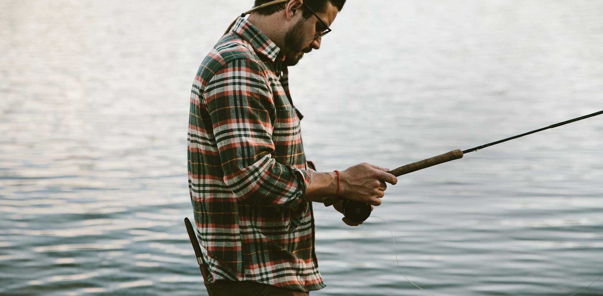 The Crater Shirt in Olive Plaid - Image 8