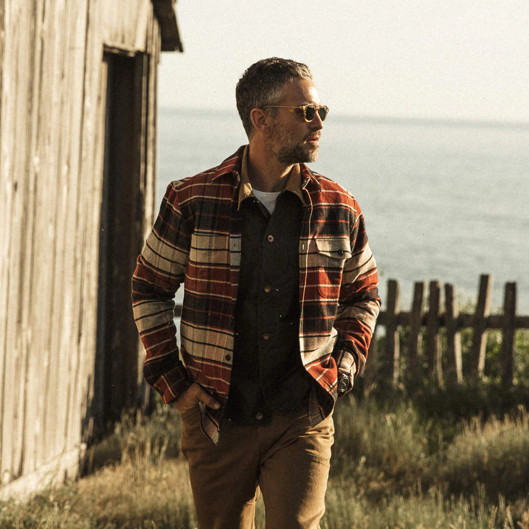 The Crater Shirt in Rust Plaid - Image 2