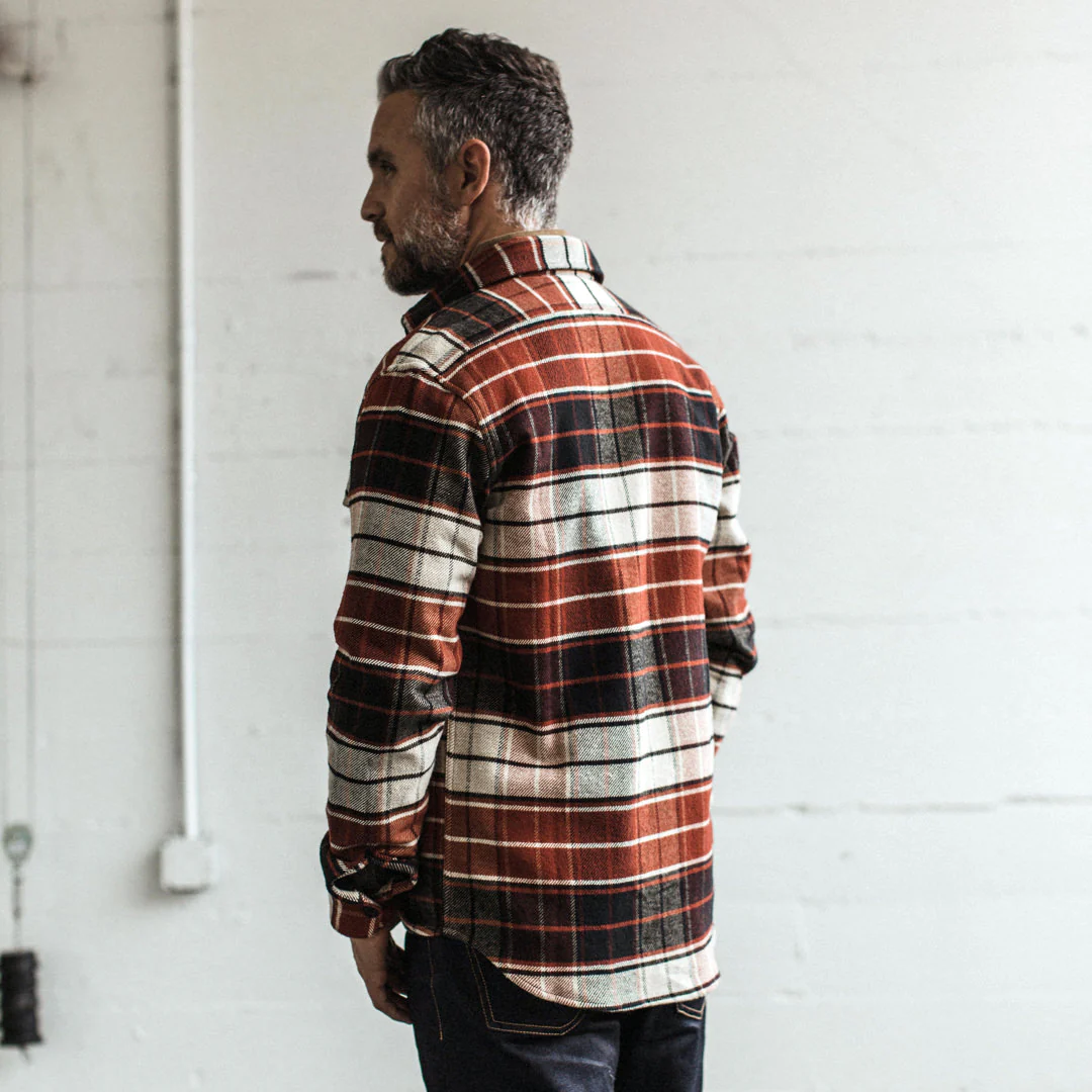 The Crater Shirt in Rust Plaid - Image 3