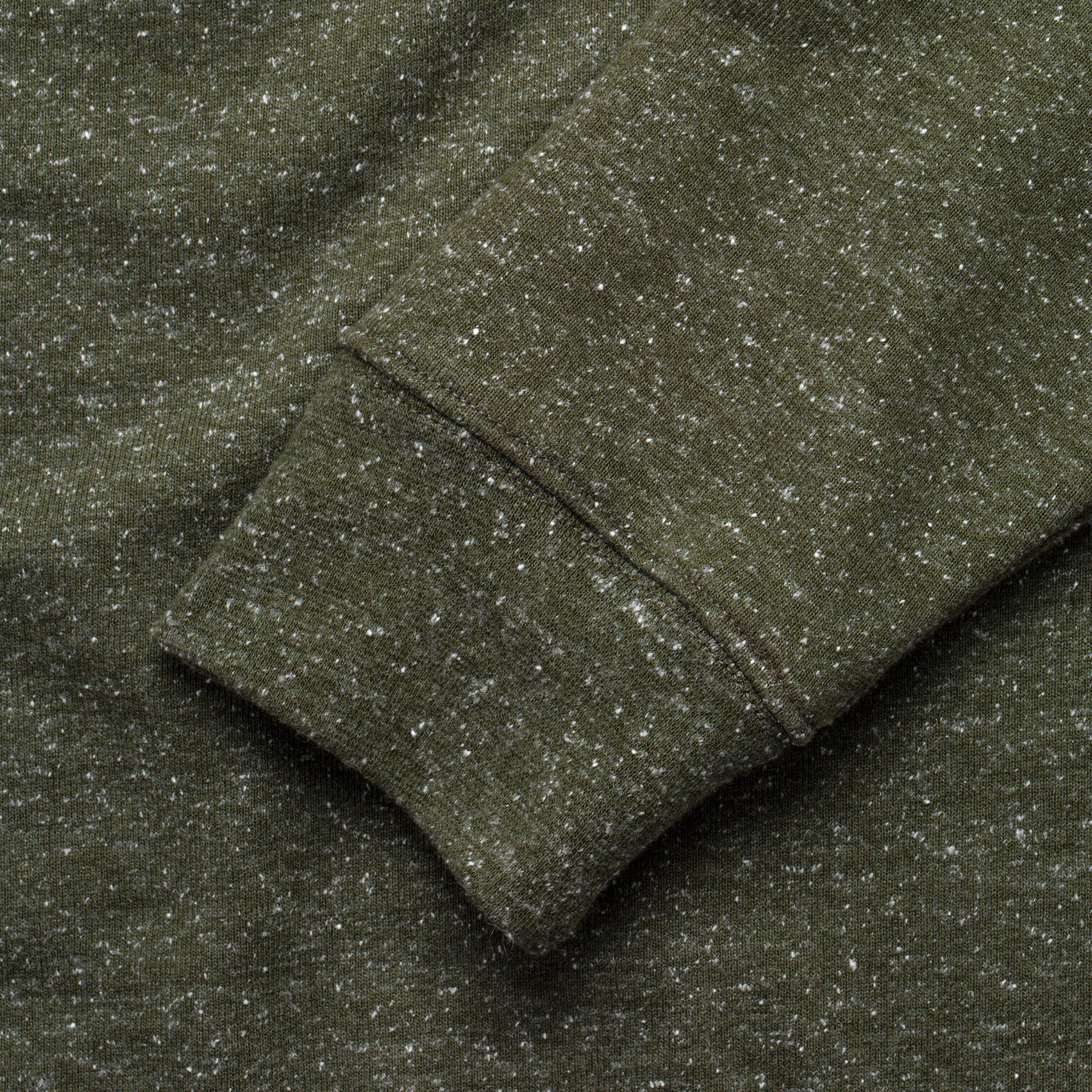 The Crewneck in French Terry Heather Olive - Image 7