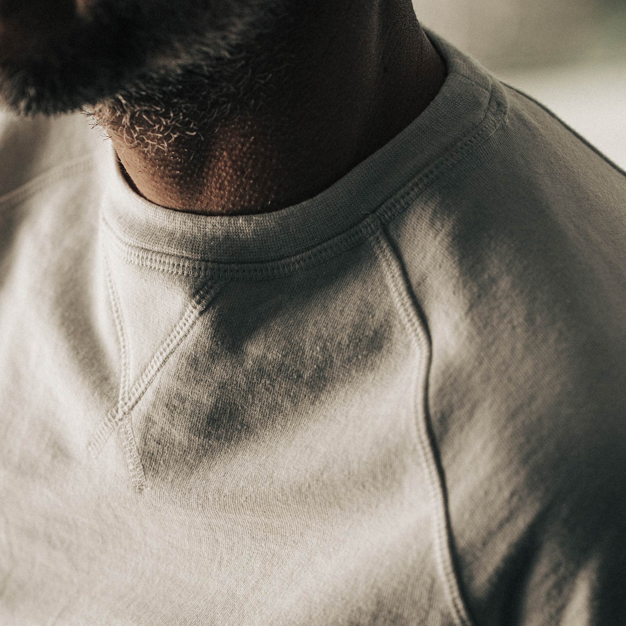 The Crewneck in Natural Donegal Terry - Image 4
