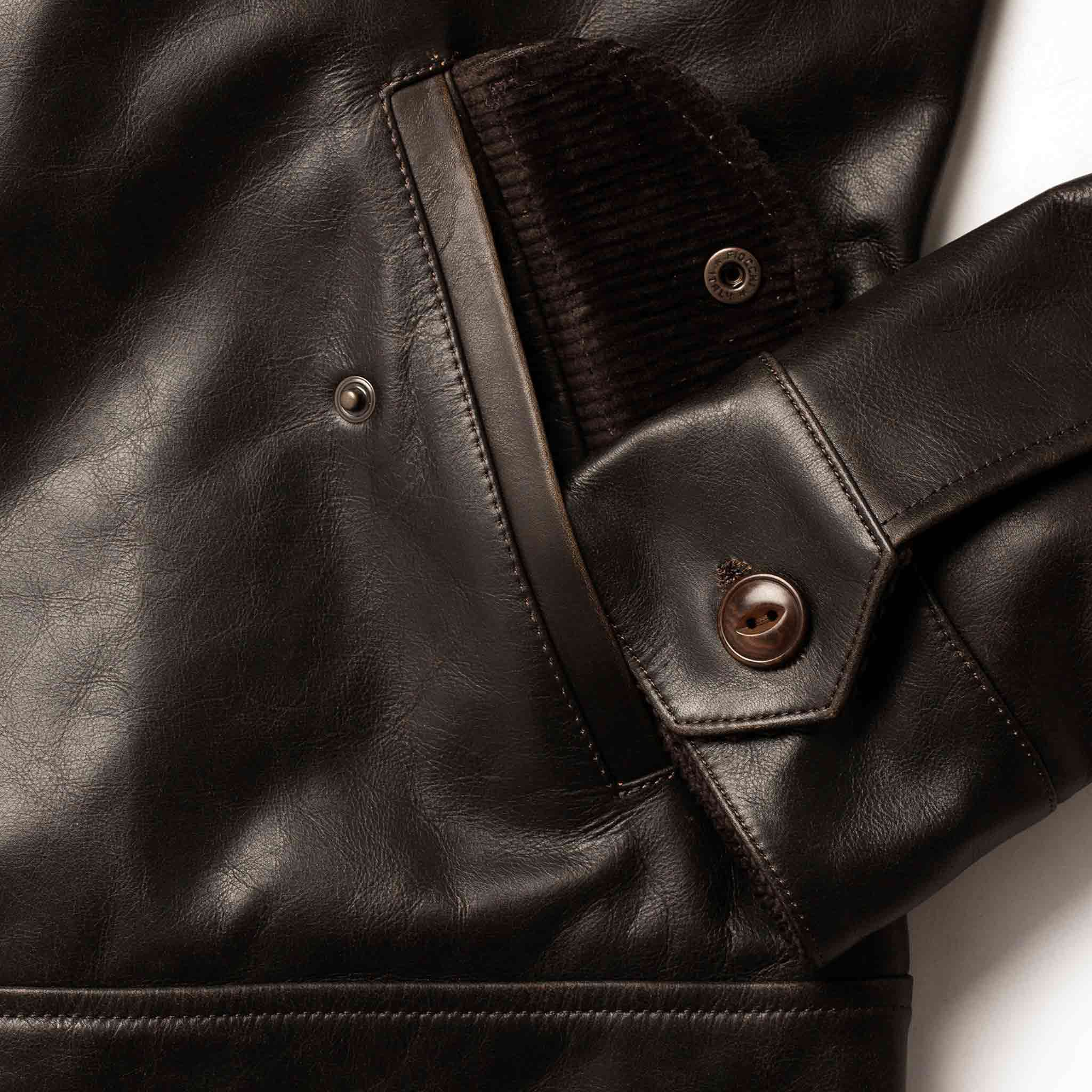 The Cuyama Jacket in Cola Leather - Image 12