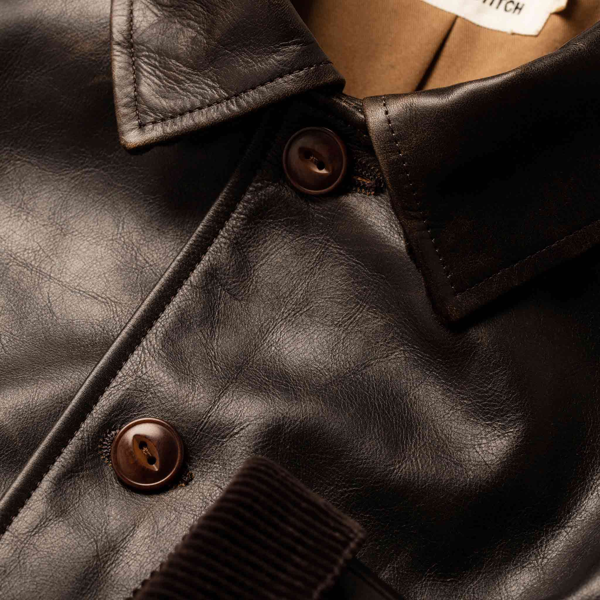 The Cuyama Jacket in Cola Leather - Image 8