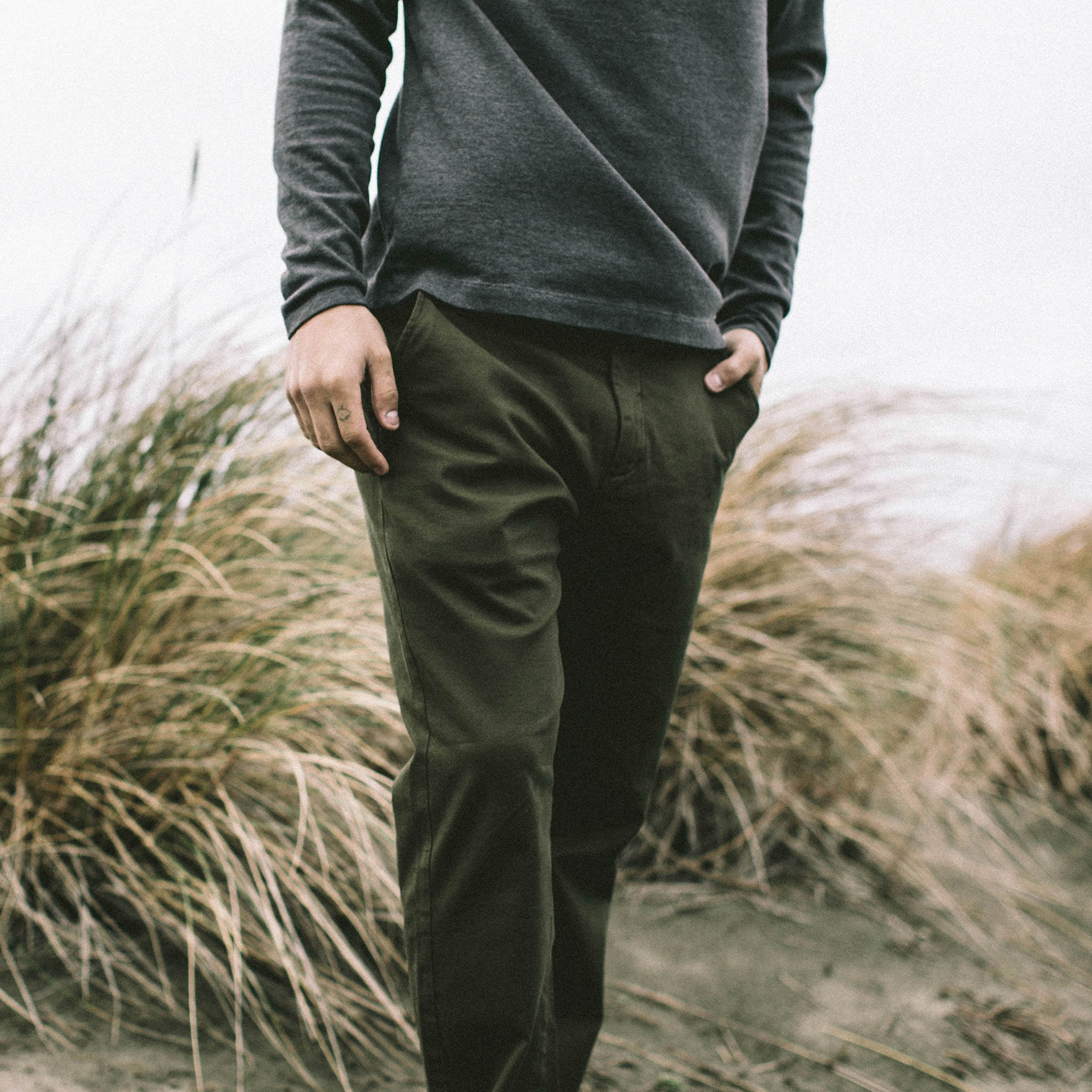 The Democratic Chino in Organic Olive - Image 2