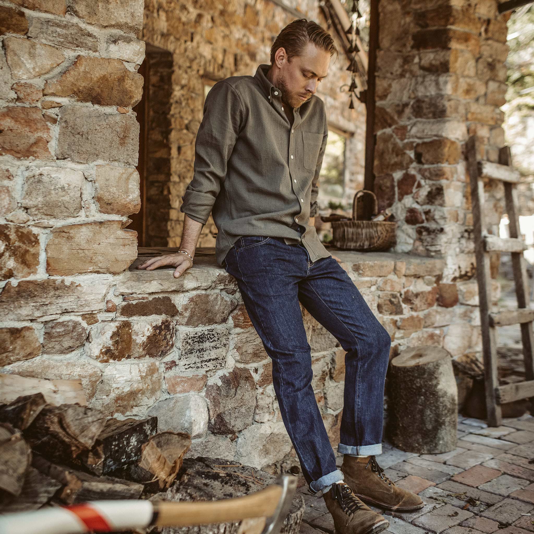 The Democratic Jean in 3 Month Rinse Selvage - Image 2