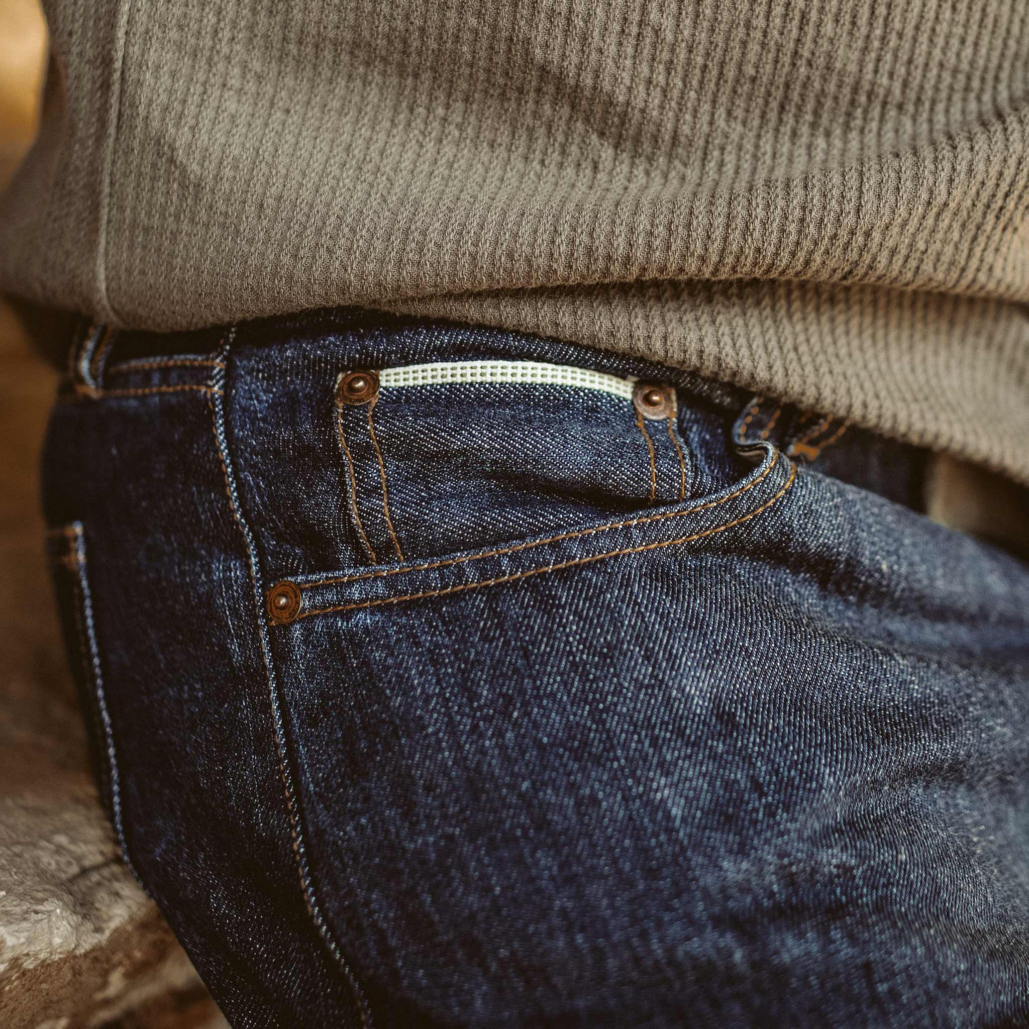 The Democratic Jean in 3 Month Rinse Selvage - Image 6