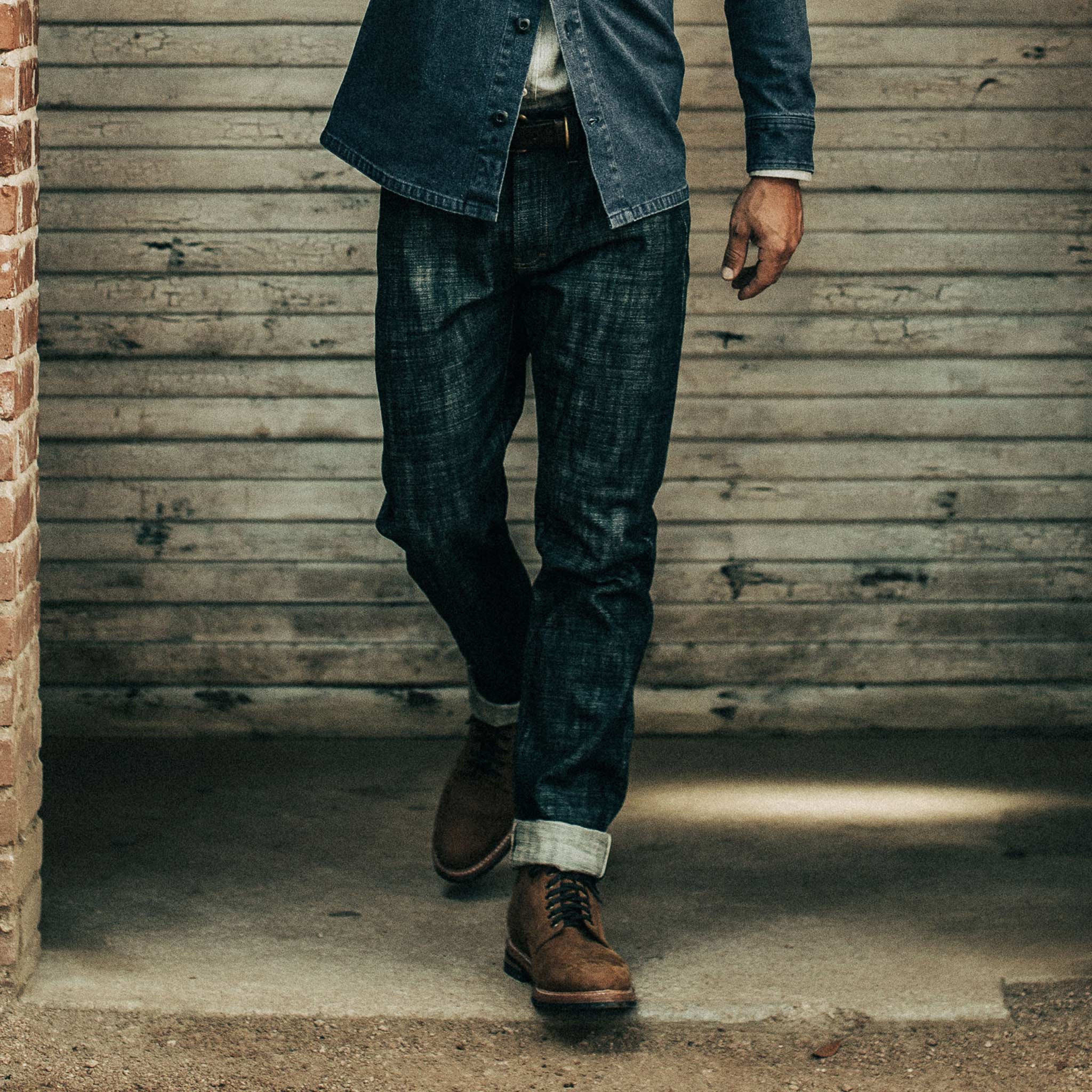 The Democratic Jean in Green Cast Selvage - Image 3