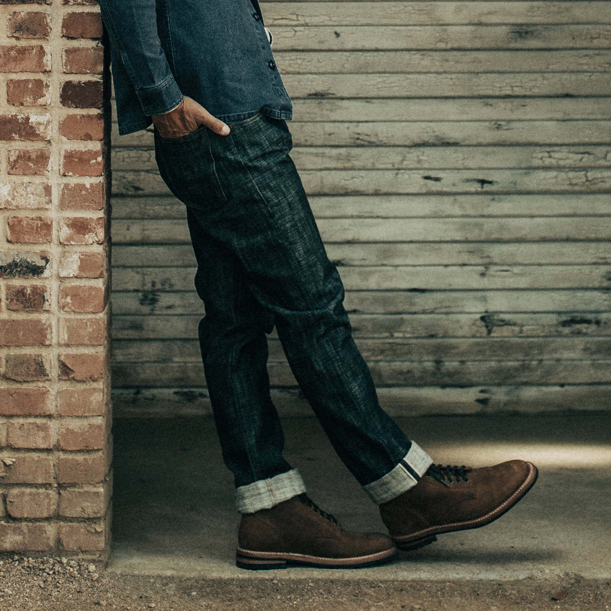 The Democratic Jean in Green Cast Selvage - Image 5