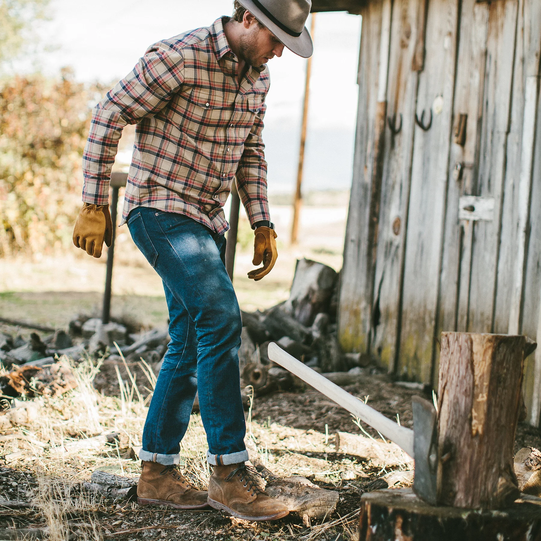 The Democratic Jean in Indigo Broken Twill - Image 3