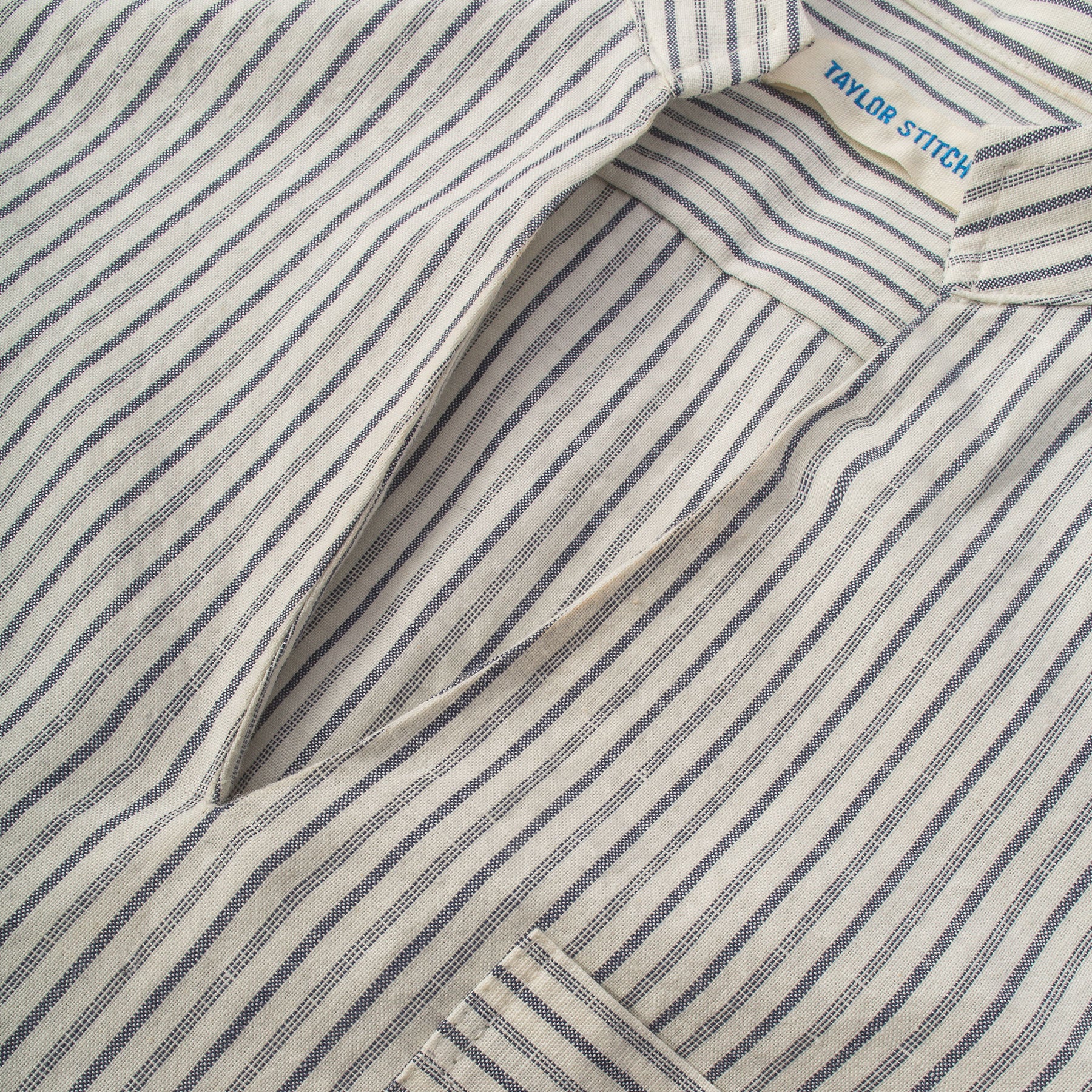 The Edie Popover in French Ticking Stripe - Image 6