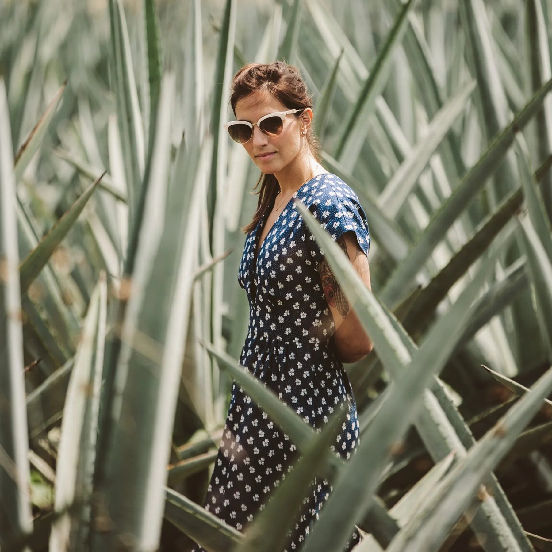The Emma Dress in Indigo Print - Image 3